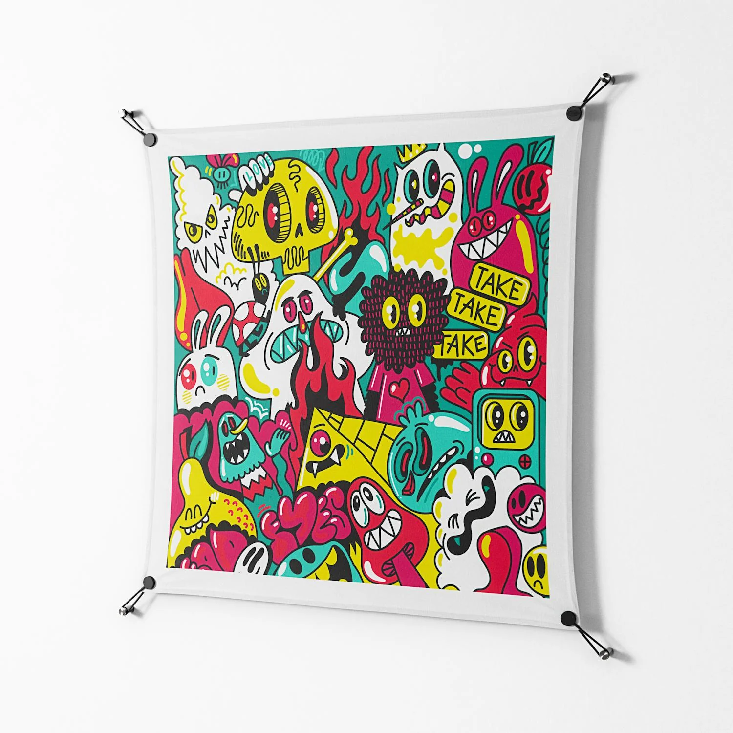 Fridays I'm In Love - Work On Wall - Craig Watkins - Black - 90 x 90 cm - Image 2