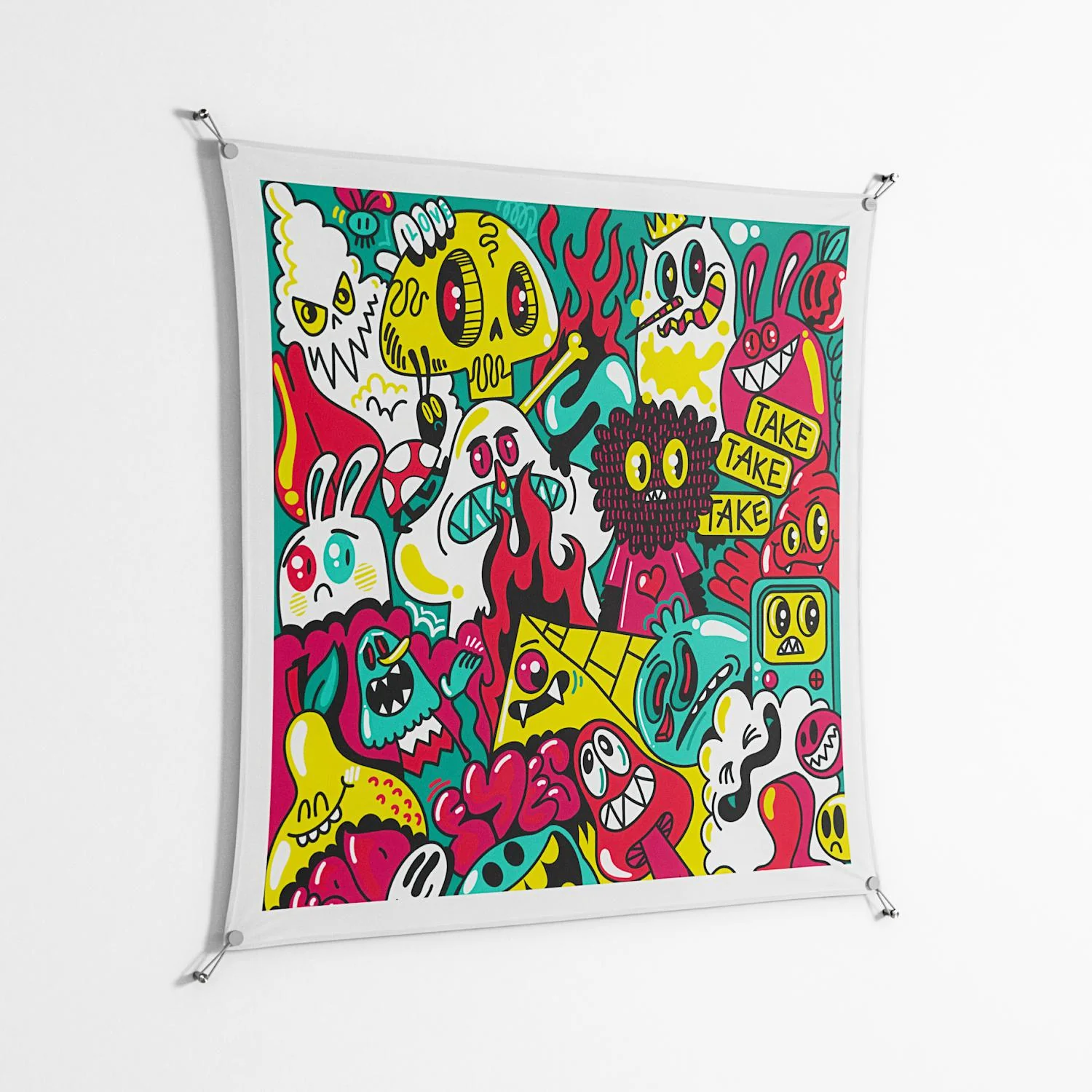 Fridays I'm In Love - Work On Wall - Craig Watkins - Silver - 140 x 140 cm - Image 2