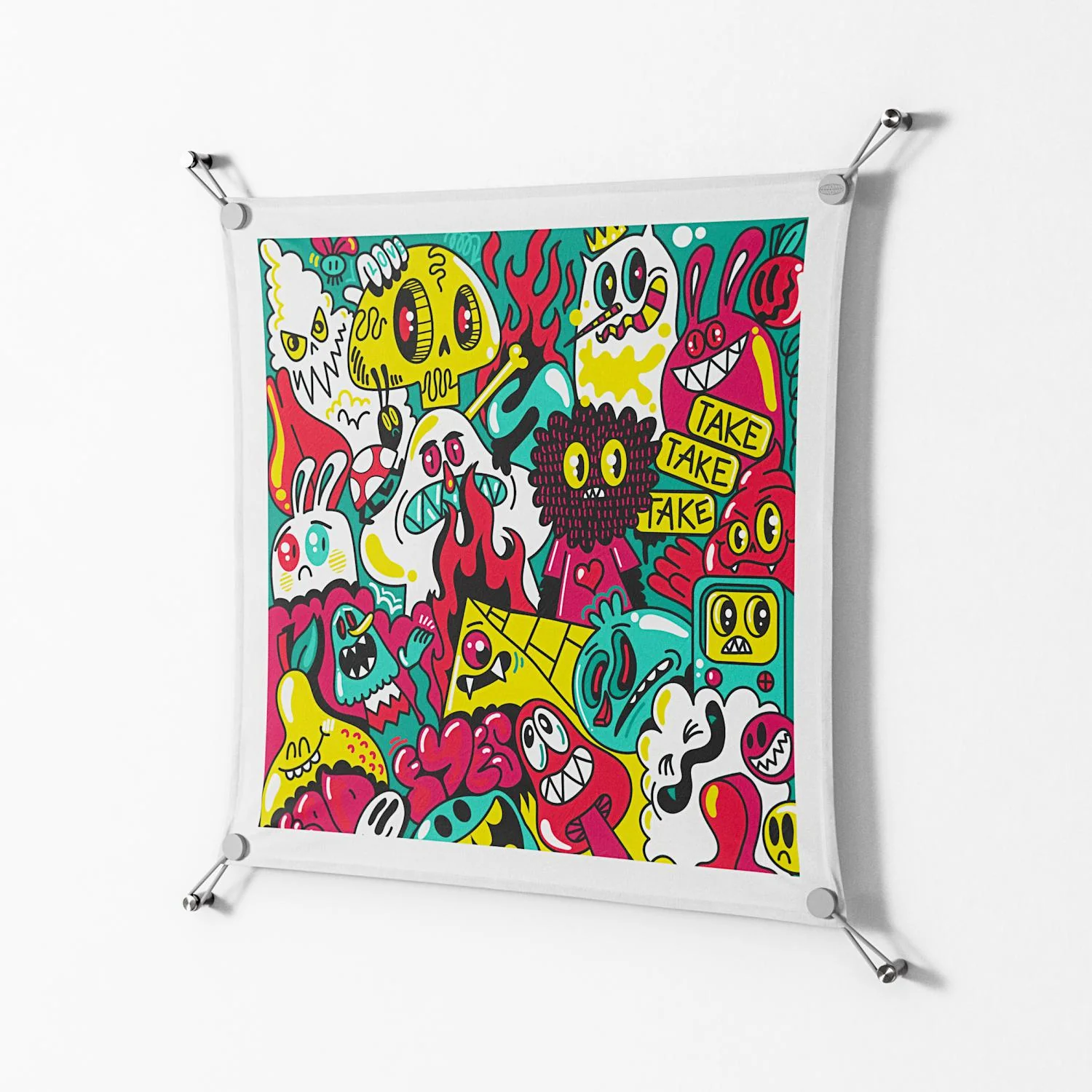 Fridays I'm In Love - Work On Wall - Craig Watkins - Silver - 70 x 70 cm - Image 2