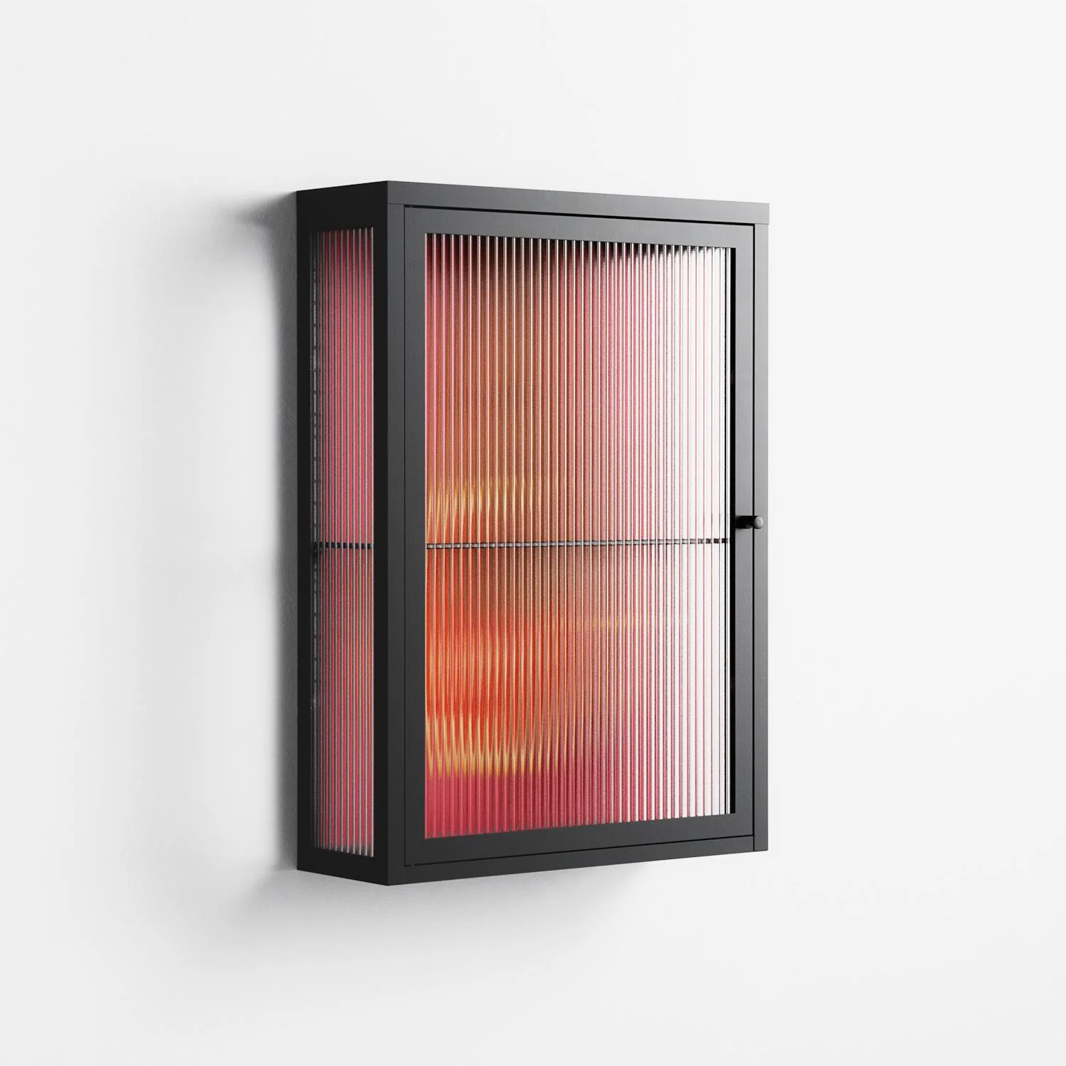 Fruit Love Pink - Wall Cabinet - Raissa Oltmanns - Antracite - Reeded glass - Image 4
