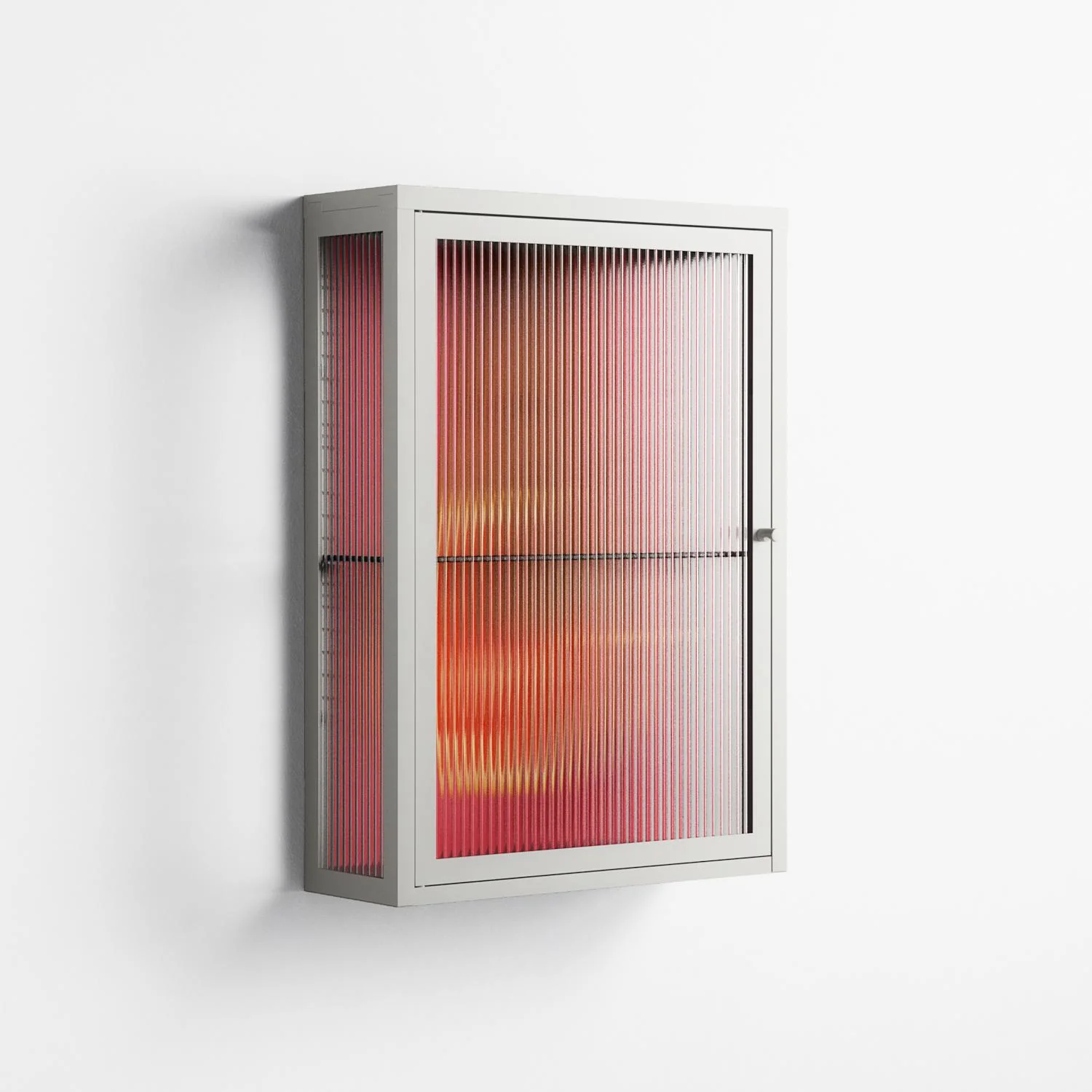Fruit Love Pink - Wall Cabinet - Raissa Oltmanns - Chalk - Reeded glass - Image 4