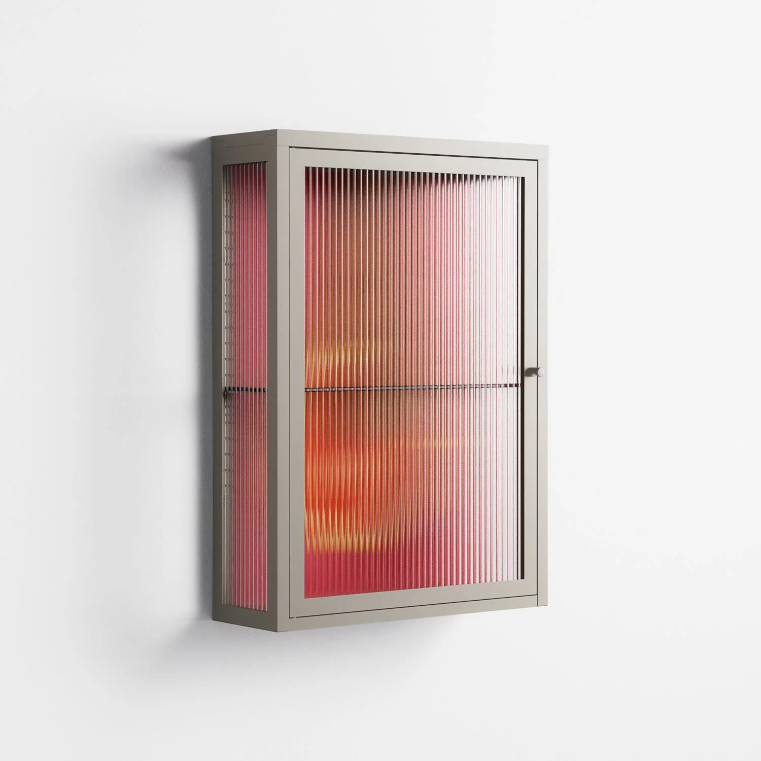 Fruit Love Pink - Wall Cabinet - Raissa Oltmanns - Pebble - Reeded glass - Image 4