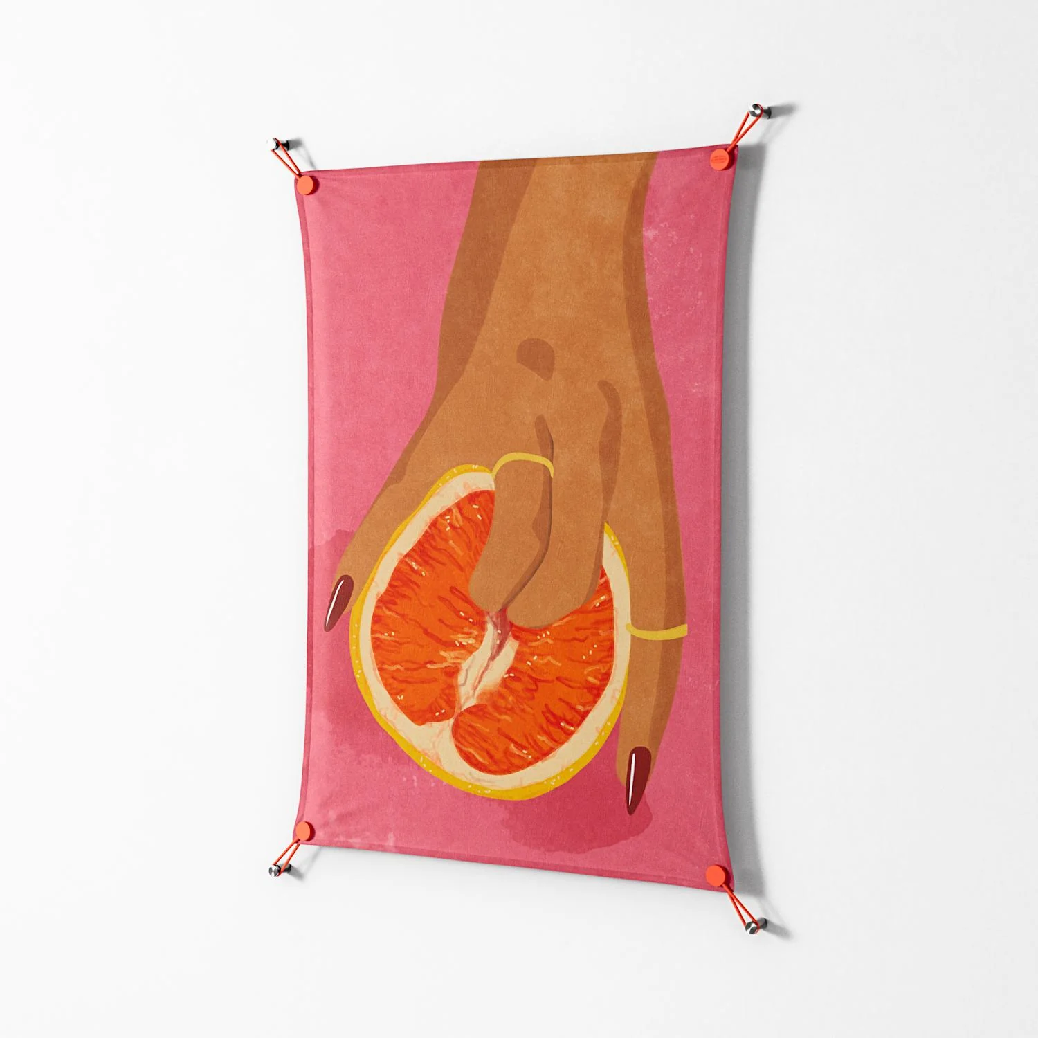 Fruit Love Pink - Work On Wall - Raissa Oltmanns - Orange - 70 x 100 cm - Image 2