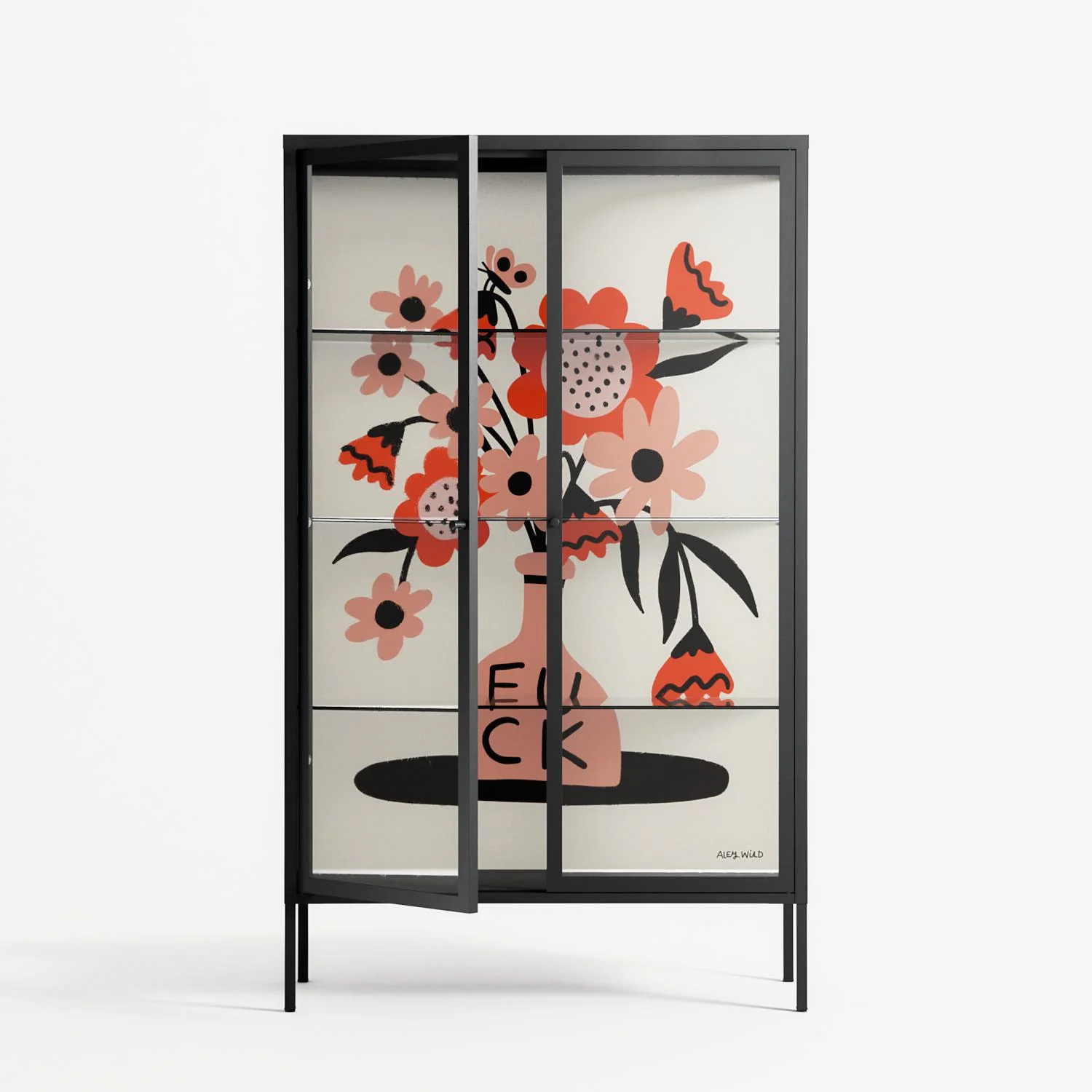 Fuck - Cabinet - Aley Wild - Antracite - Clear glass - Image 2