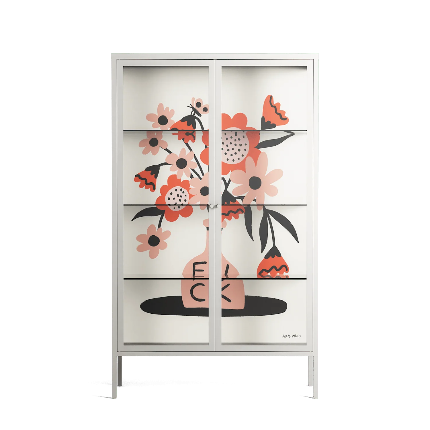 Fuck - Cabinet - Aley Wild - Chalk - Clear glass