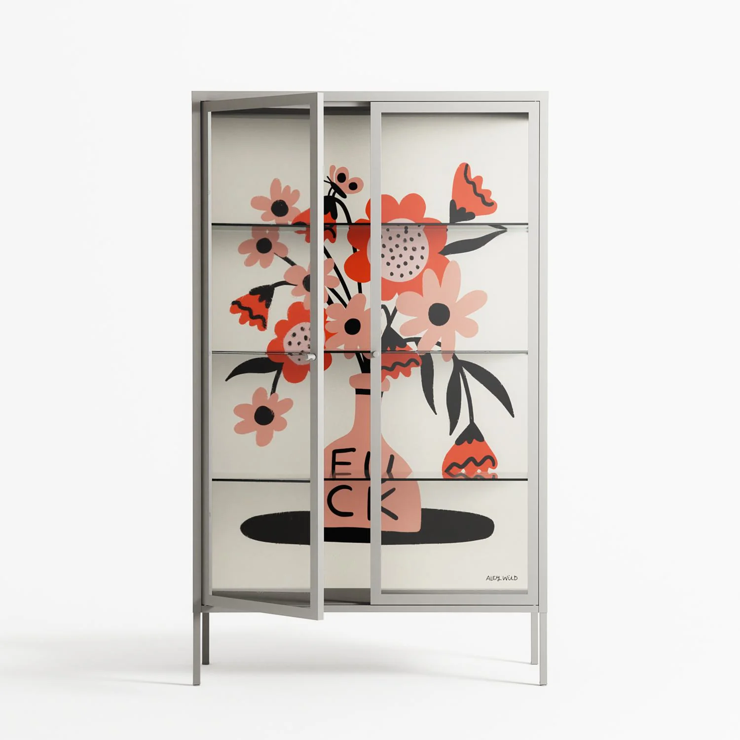 Fuck - Cabinet - Aley Wild - Chalk - Clear glass - Image 2