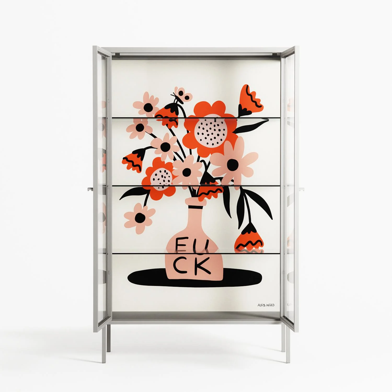 Fuck - Cabinet - Aley Wild - Chalk - Clear glass - Image 3