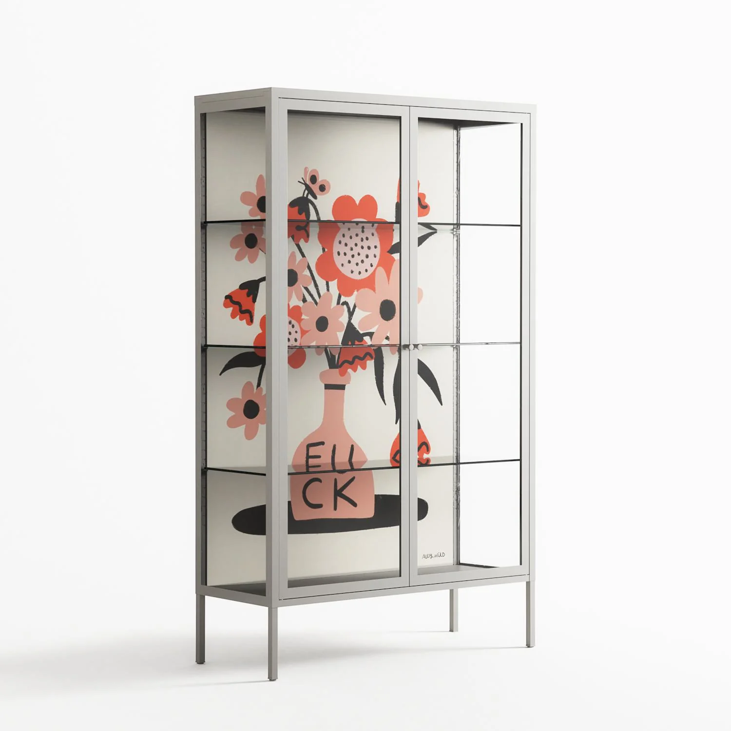 Fuck - Cabinet - Aley Wild - Chalk - Clear glass - Image 4