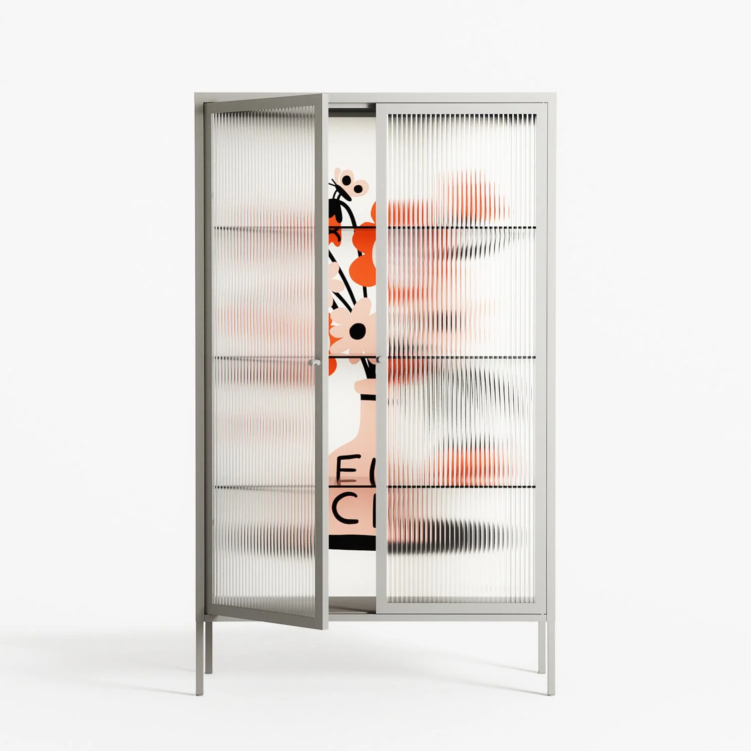 Fuck - Cabinet - Aley Wild - Chalk - Reeded glass - Image 2