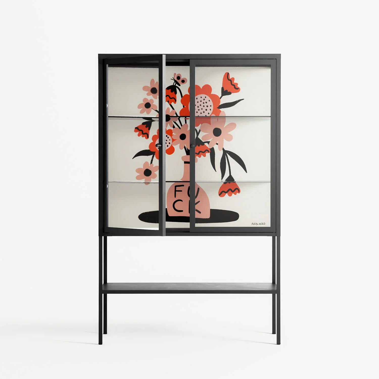 Fuck - Loft Cabinet - Aley Wild - Antracite - Clear glass - Image 2
