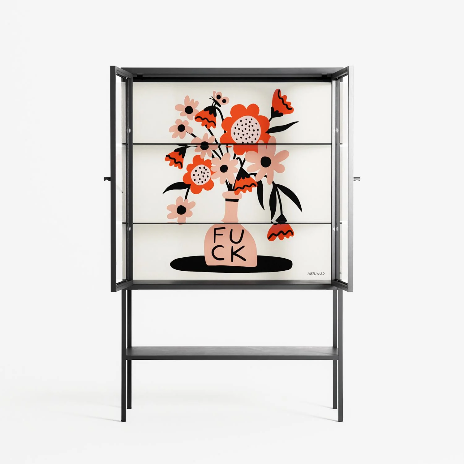 Fuck - Loft Cabinet - Aley Wild - Antracite - Clear glass - Image 3