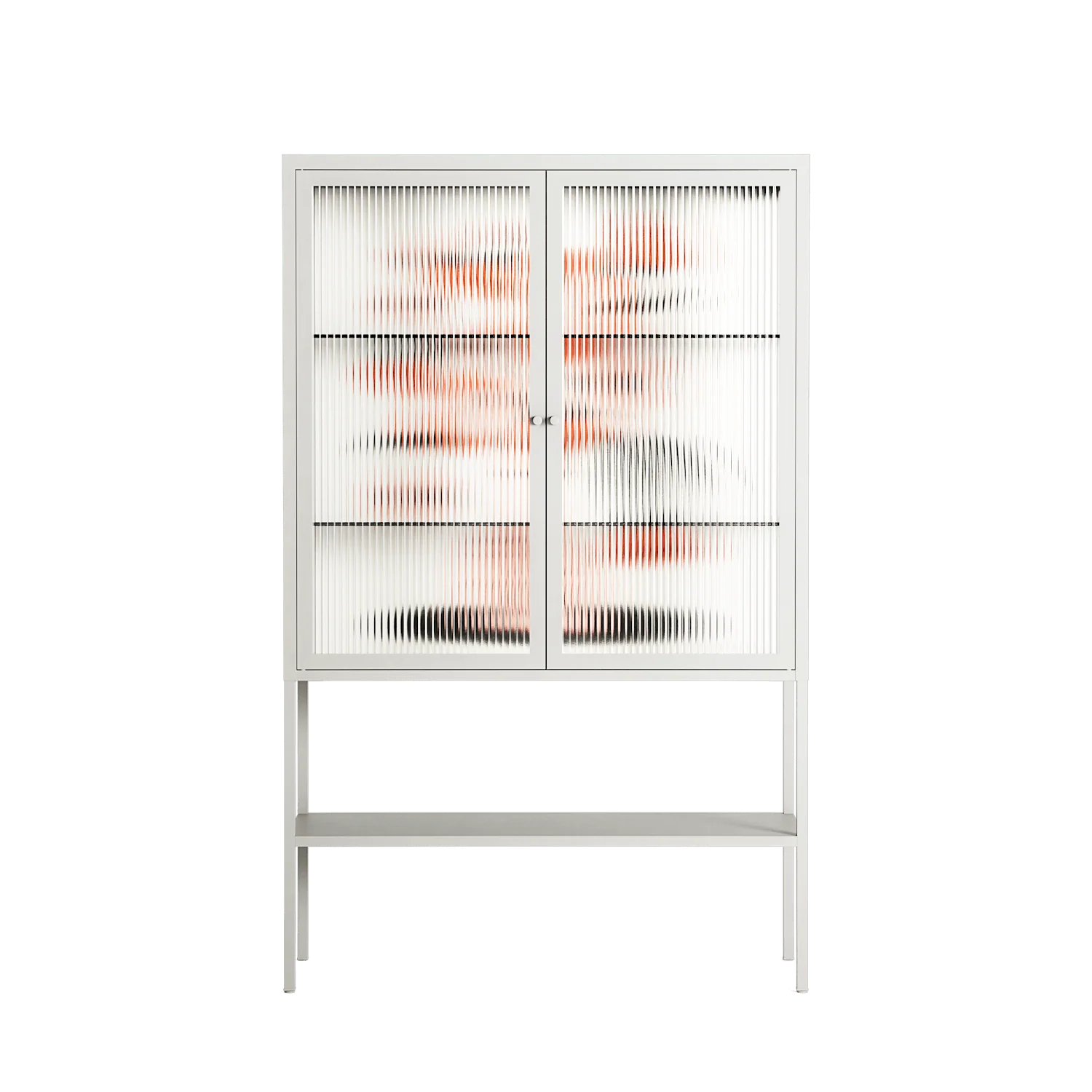 Fuck - Loft Cabinet - Aley Wild - Chalk - Reeded glass