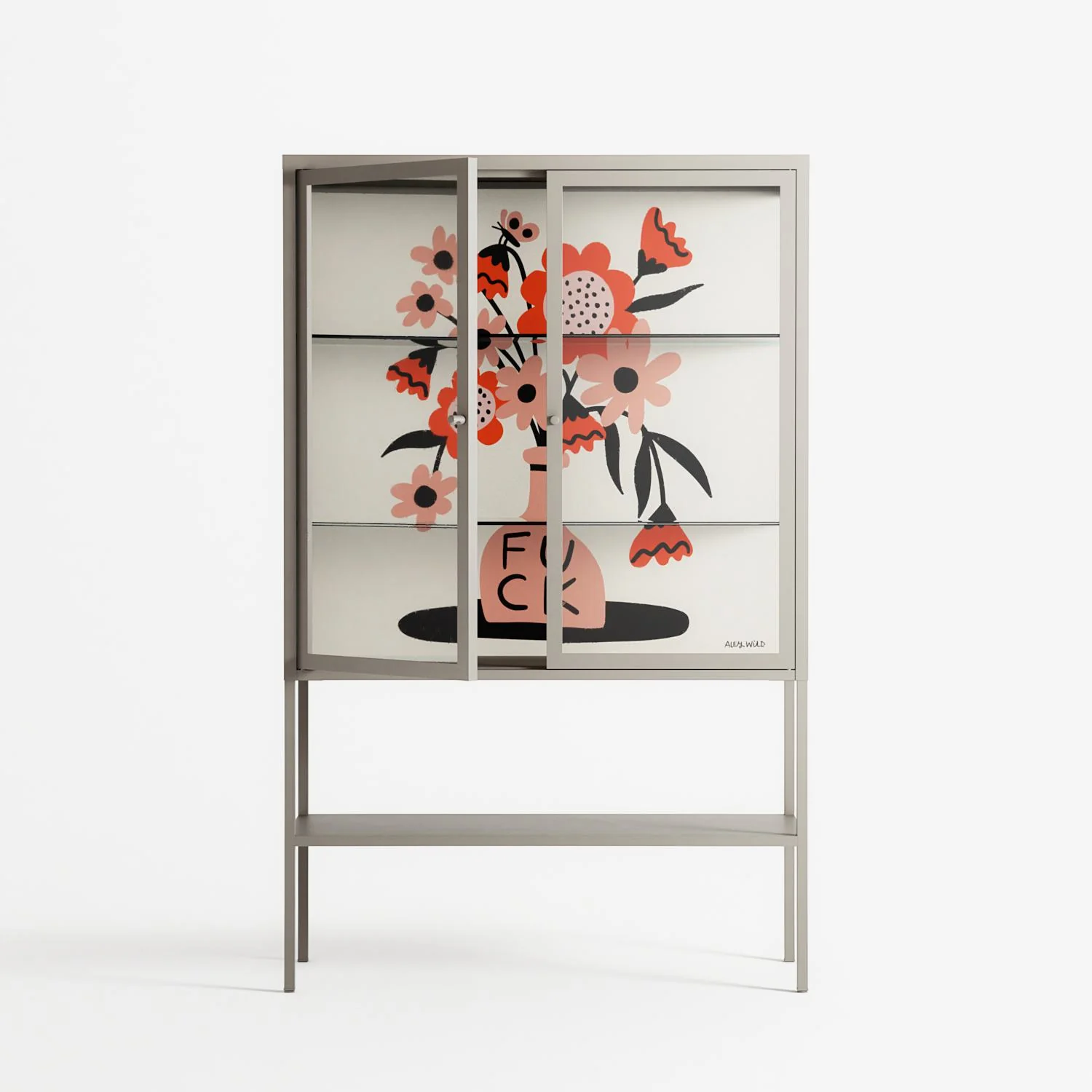 Fuck - Loft Cabinet - Aley Wild - Pebble - Clear glass - Image 2