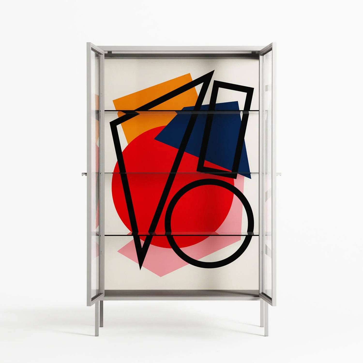 Fuerte - Cabinet - Vratislav Pecka - Chalk - Clear glass - Image 3