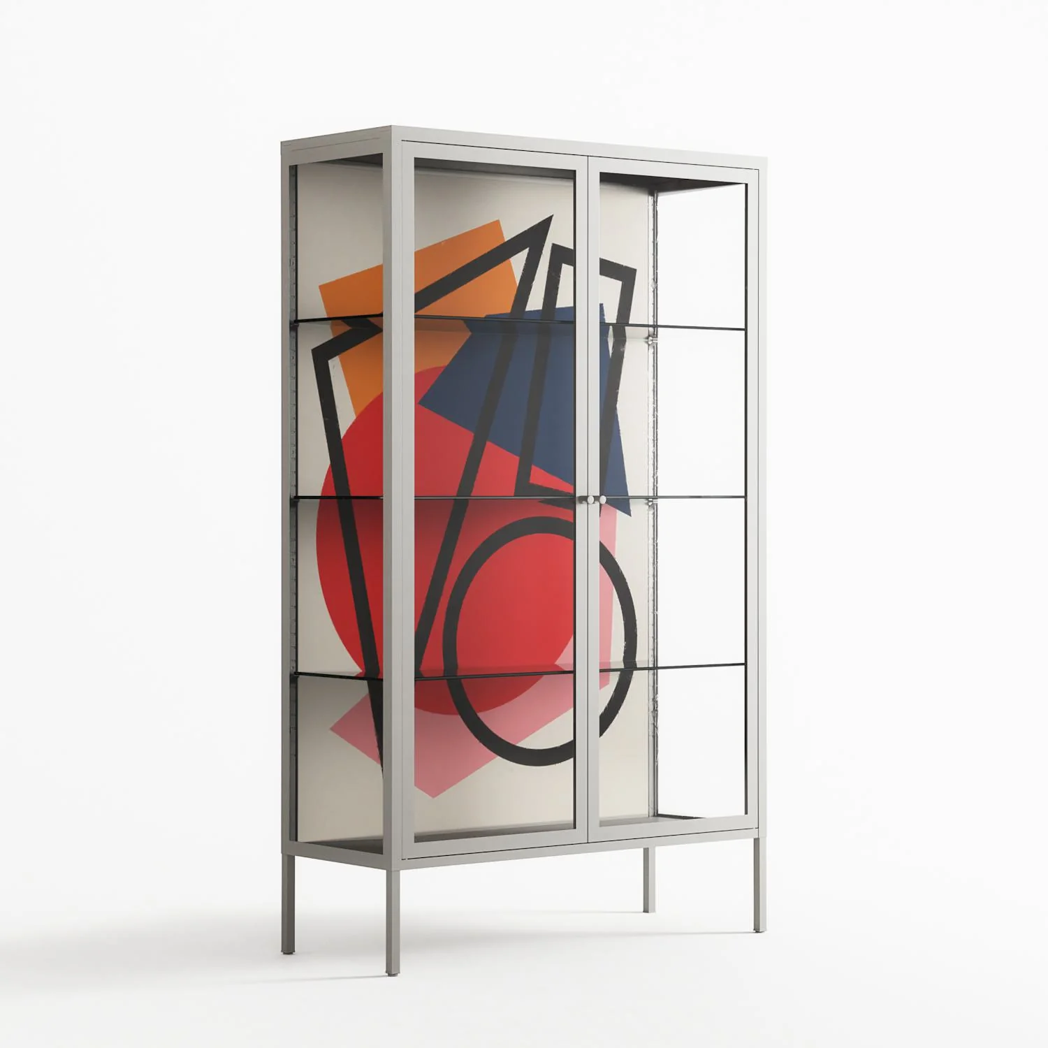 Fuerte - Cabinet - Vratislav Pecka - Chalk - Clear glass - Image 4