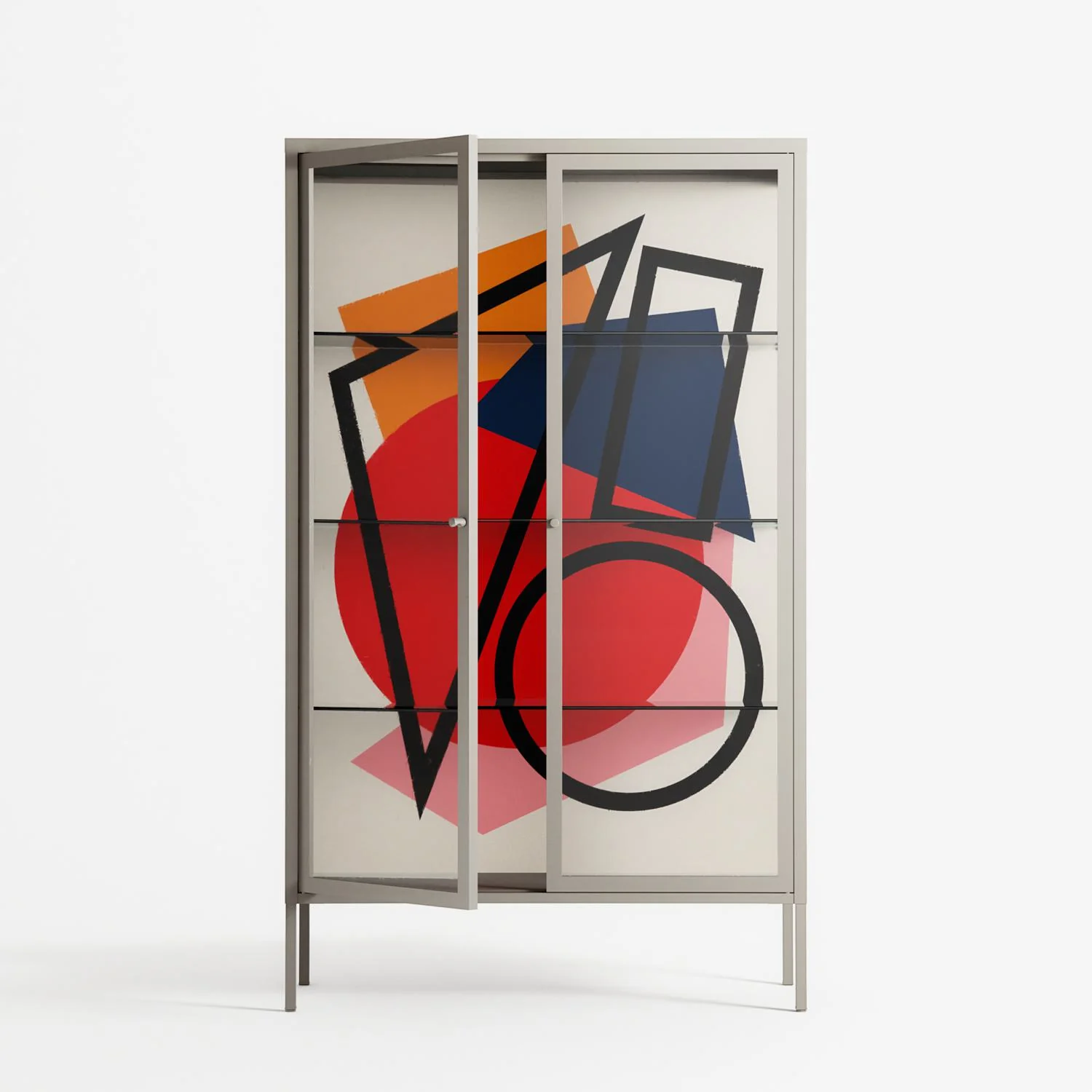 Fuerte - Cabinet - Vratislav Pecka - Pebble - Clear glass - Image 2