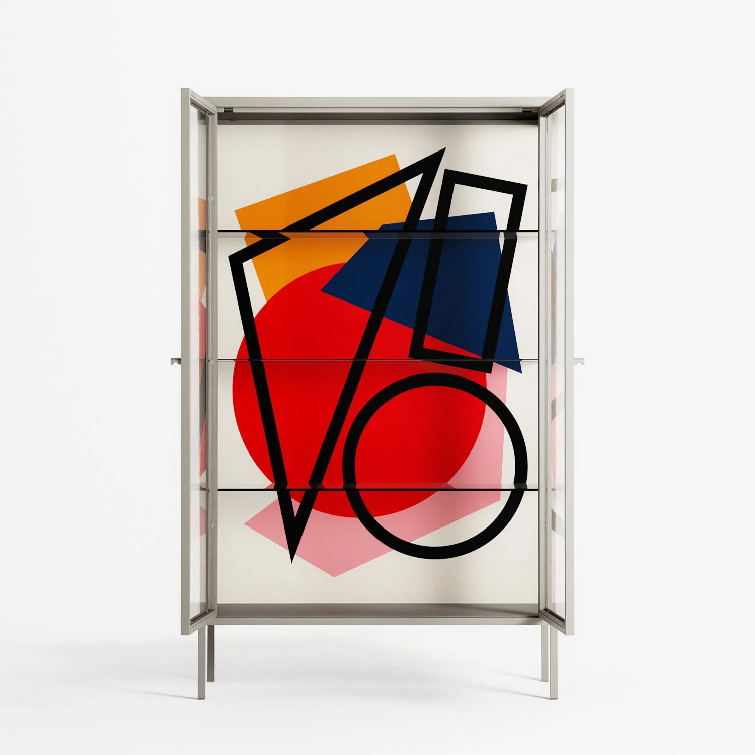 Fuerte - Cabinet - Vratislav Pecka - Pebble - Clear glass - Image 3