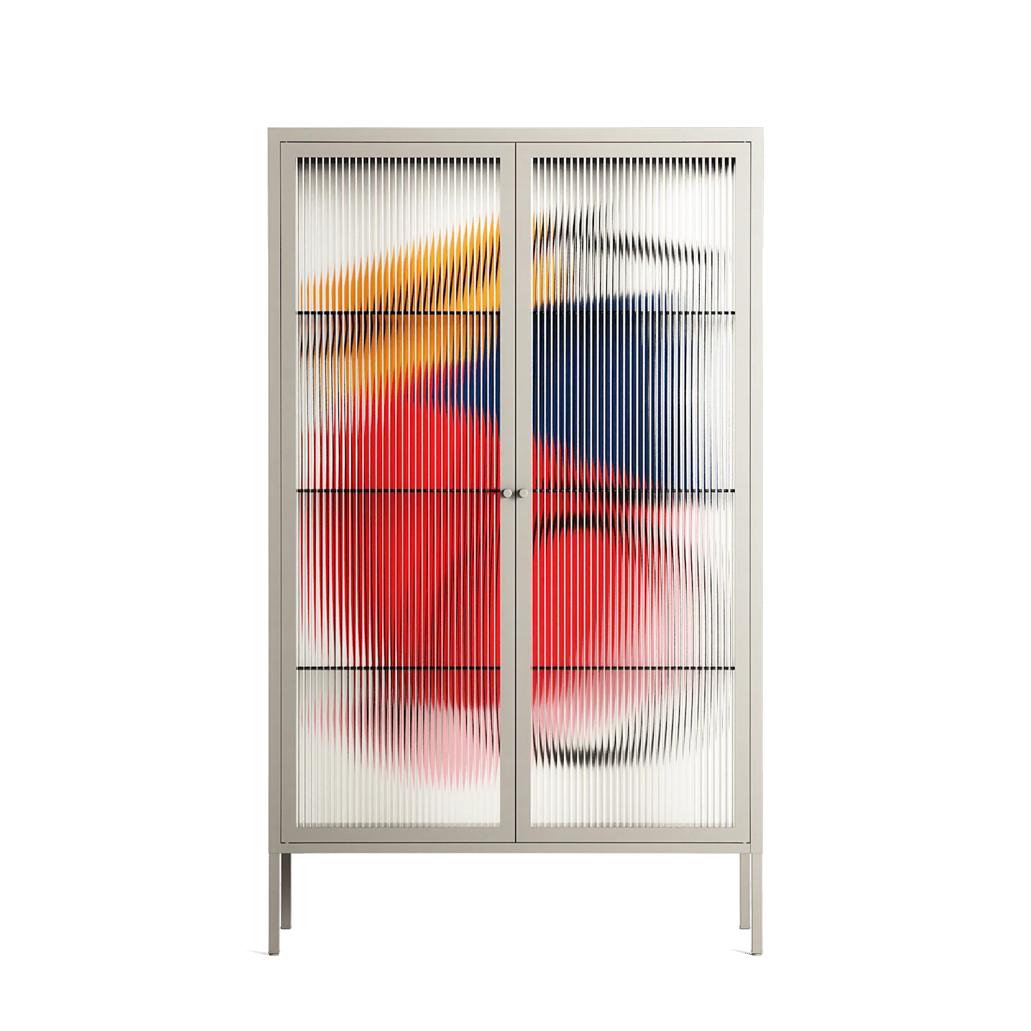 Fuerte - Cabinet - Vratislav Pecka - Pebble - Reeded glass
