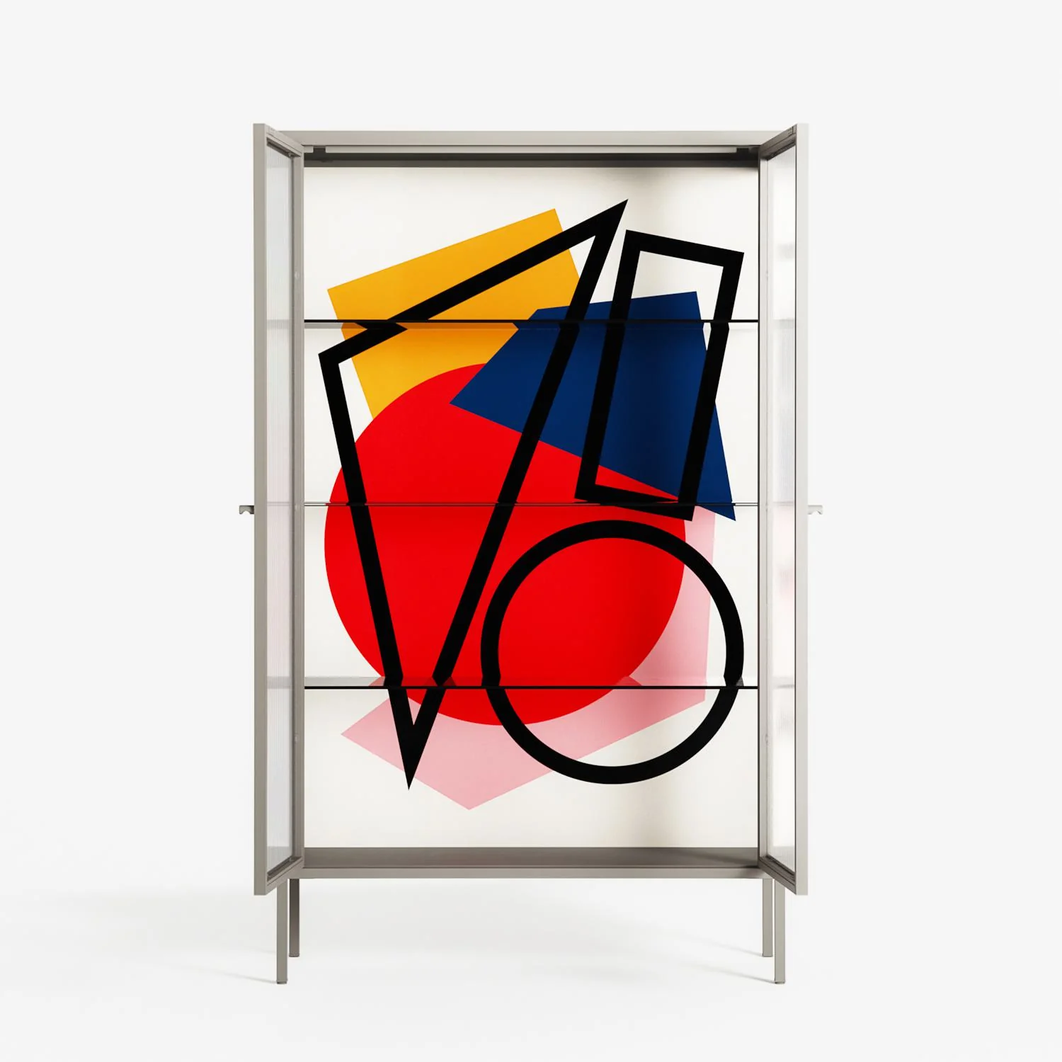 Fuerte - Cabinet - Vratislav Pecka - Pebble - Reeded glass - Image 3