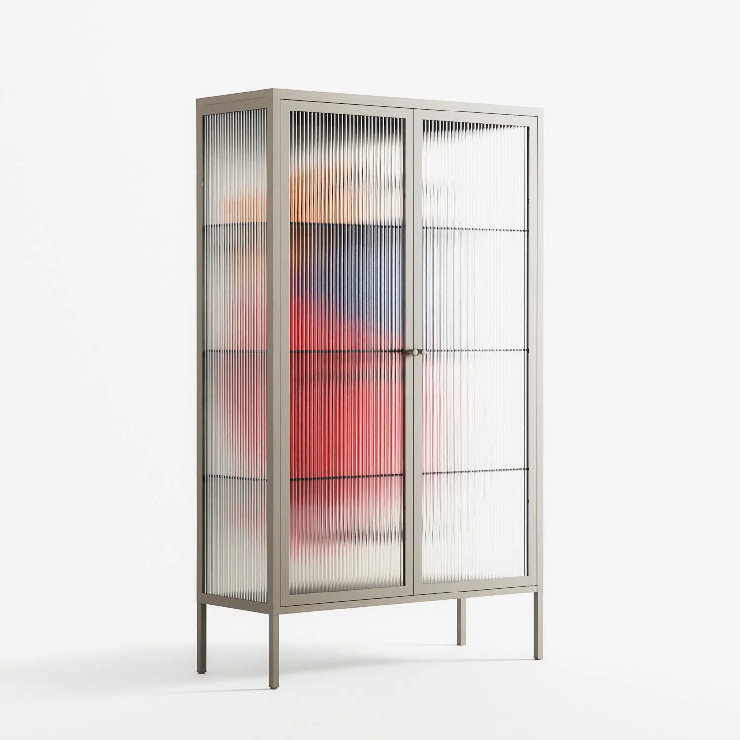 Fuerte - Cabinet - Vratislav Pecka - Pebble - Reeded glass - Image 4