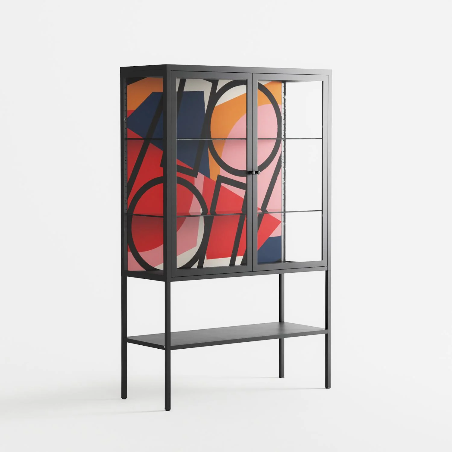 Fuerte - Loft Cabinet - Vratislav Pecka - Antracite - Clear glass - Image 4