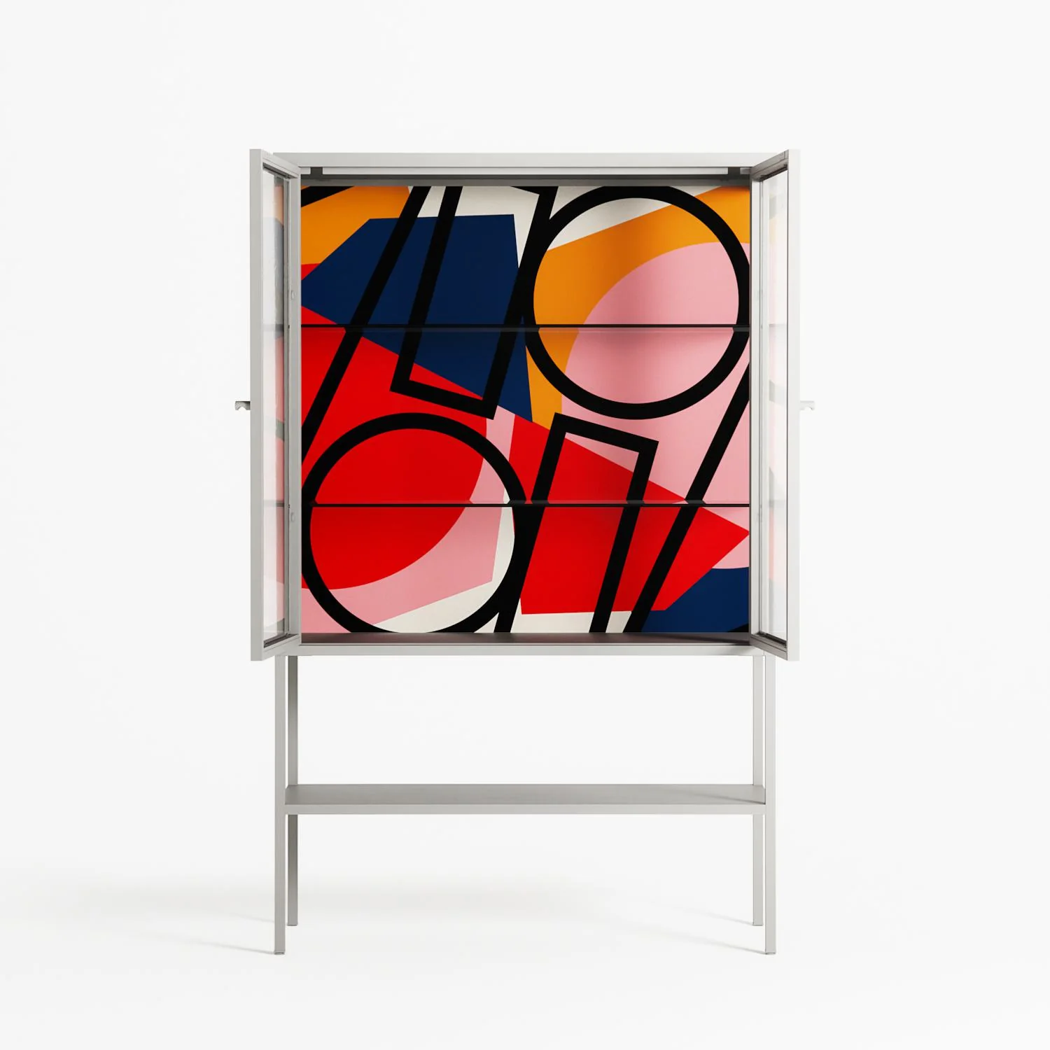 Fuerte - Loft Cabinet - Vratislav Pecka - Chalk - Clear glass - Image 3