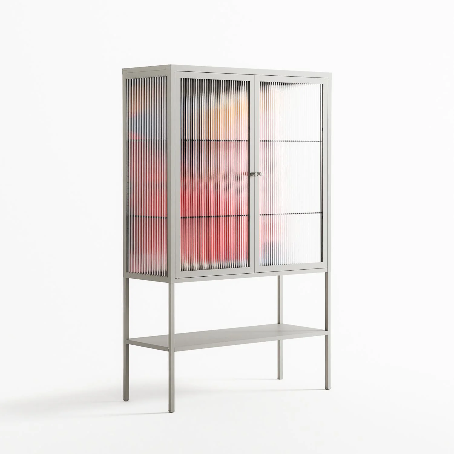 Fuerte - Loft Cabinet - Vratislav Pecka - Chalk - Reeded glass - Image 4