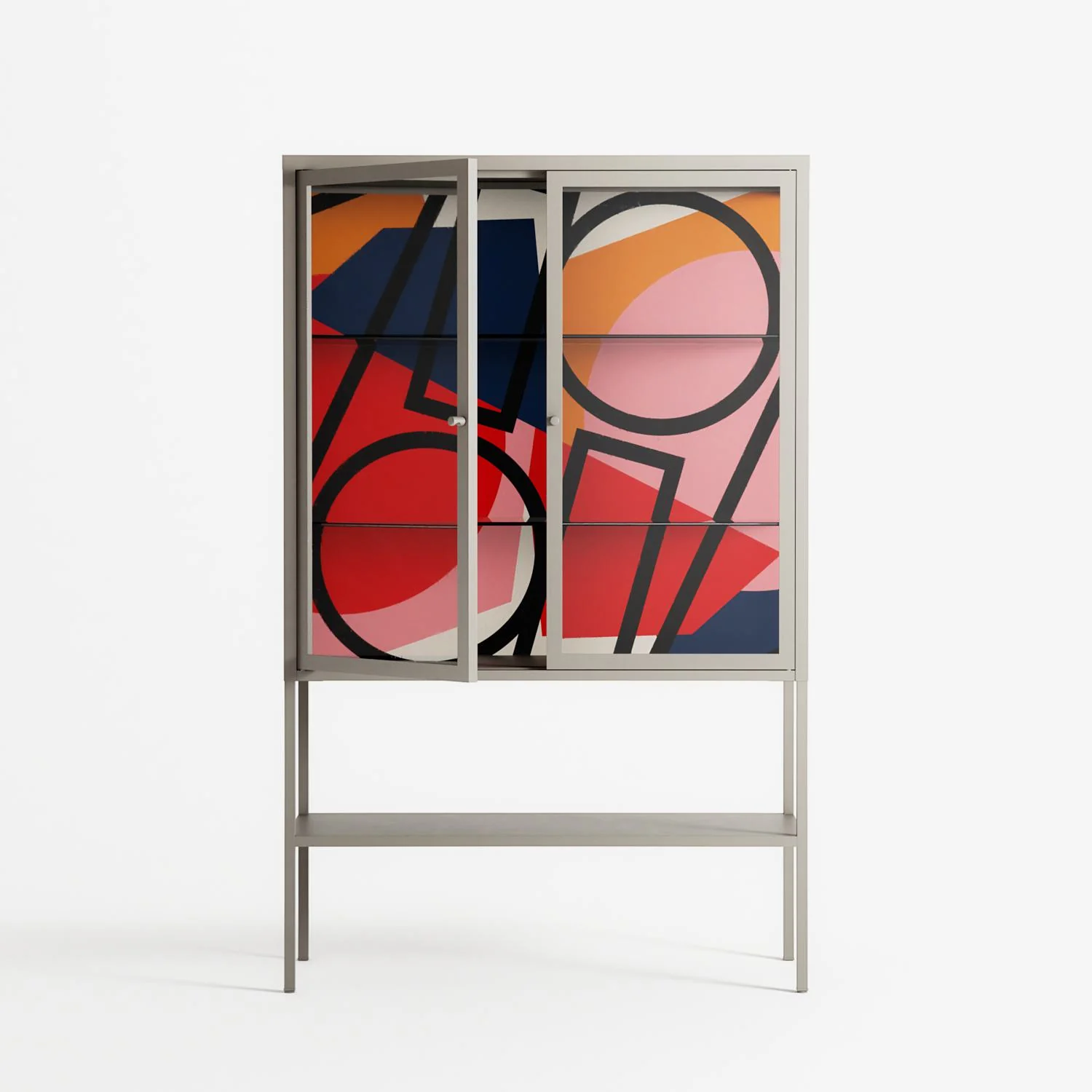 Fuerte - Loft Cabinet - Vratislav Pecka - Pebble - Clear glass - Image 2