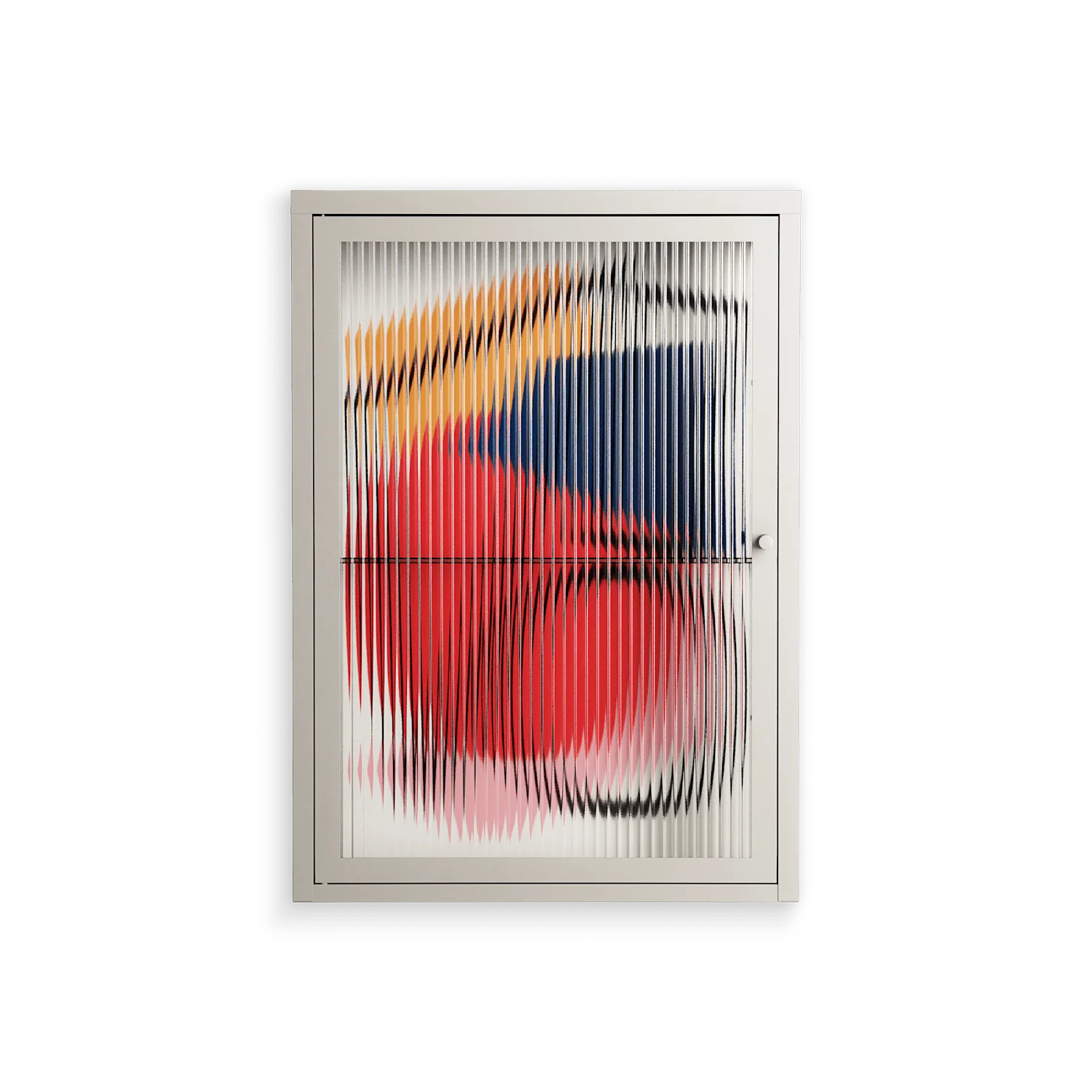 Fuerte - Wall Cabinet - Vratislav Pecka - Pebble - Reeded glass