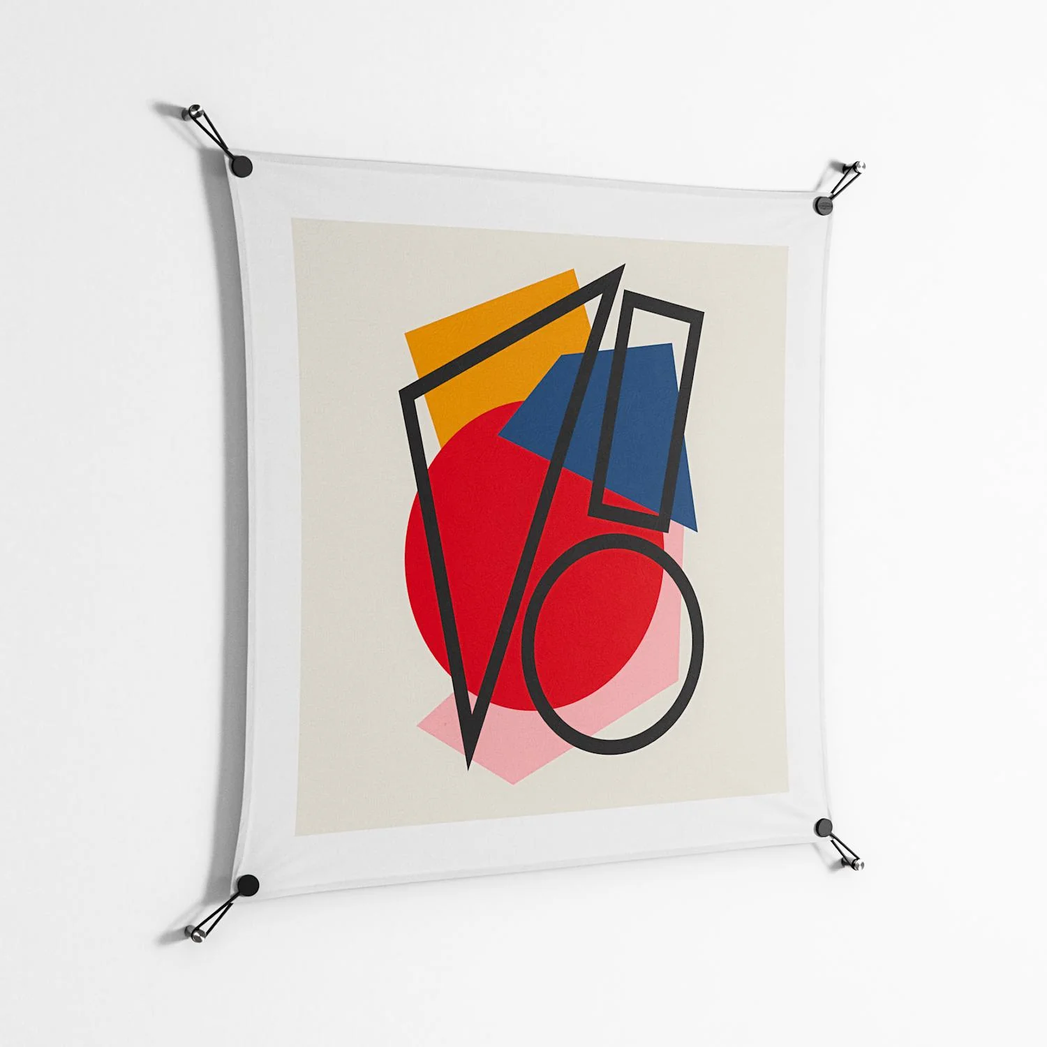 Fuerte - Work On Wall - Vratislav Pecka - Black - 90 x 90 cm - Image 2