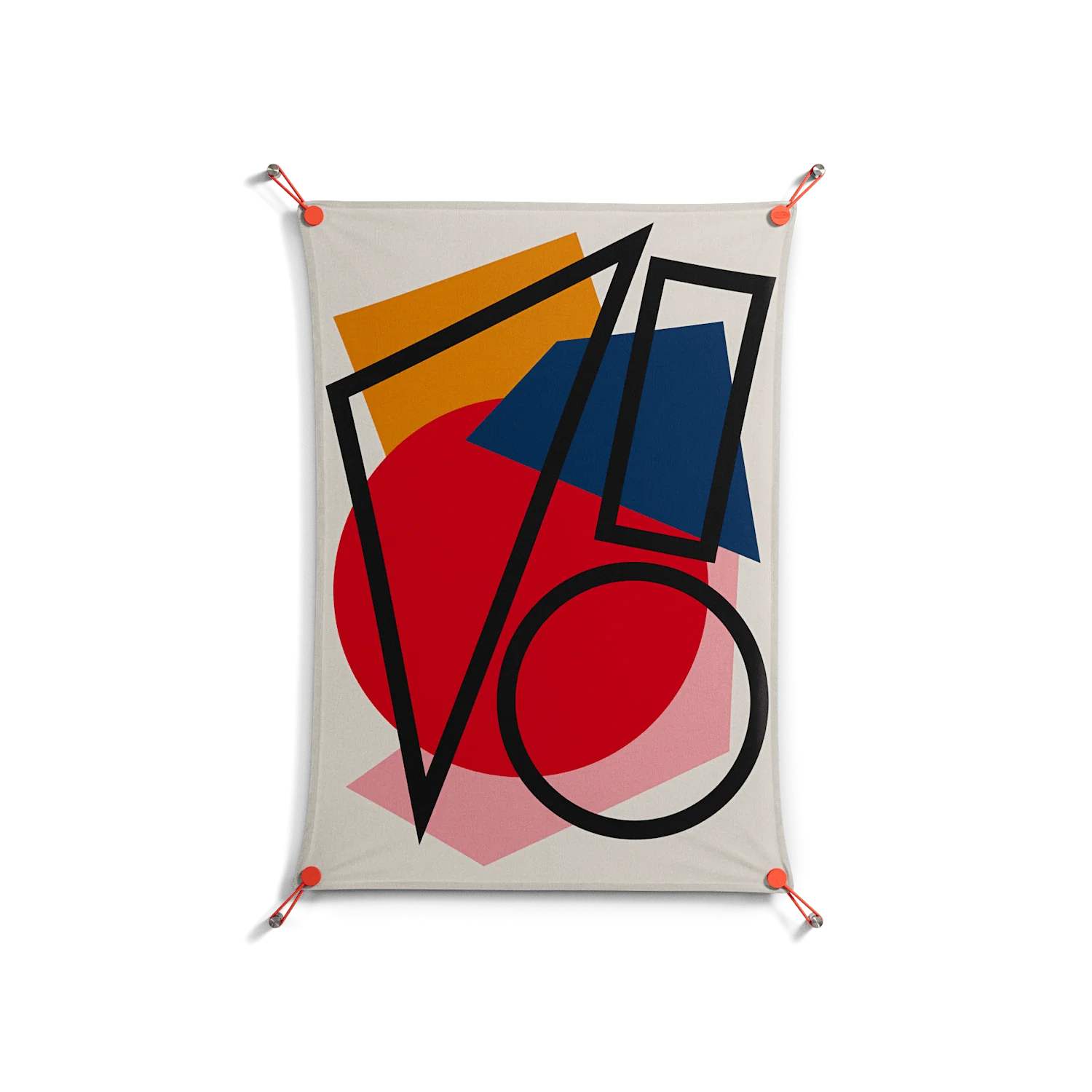 Fuerte - Work On Wall - Vratislav Pecka - Orange - 70 x 100 cm
