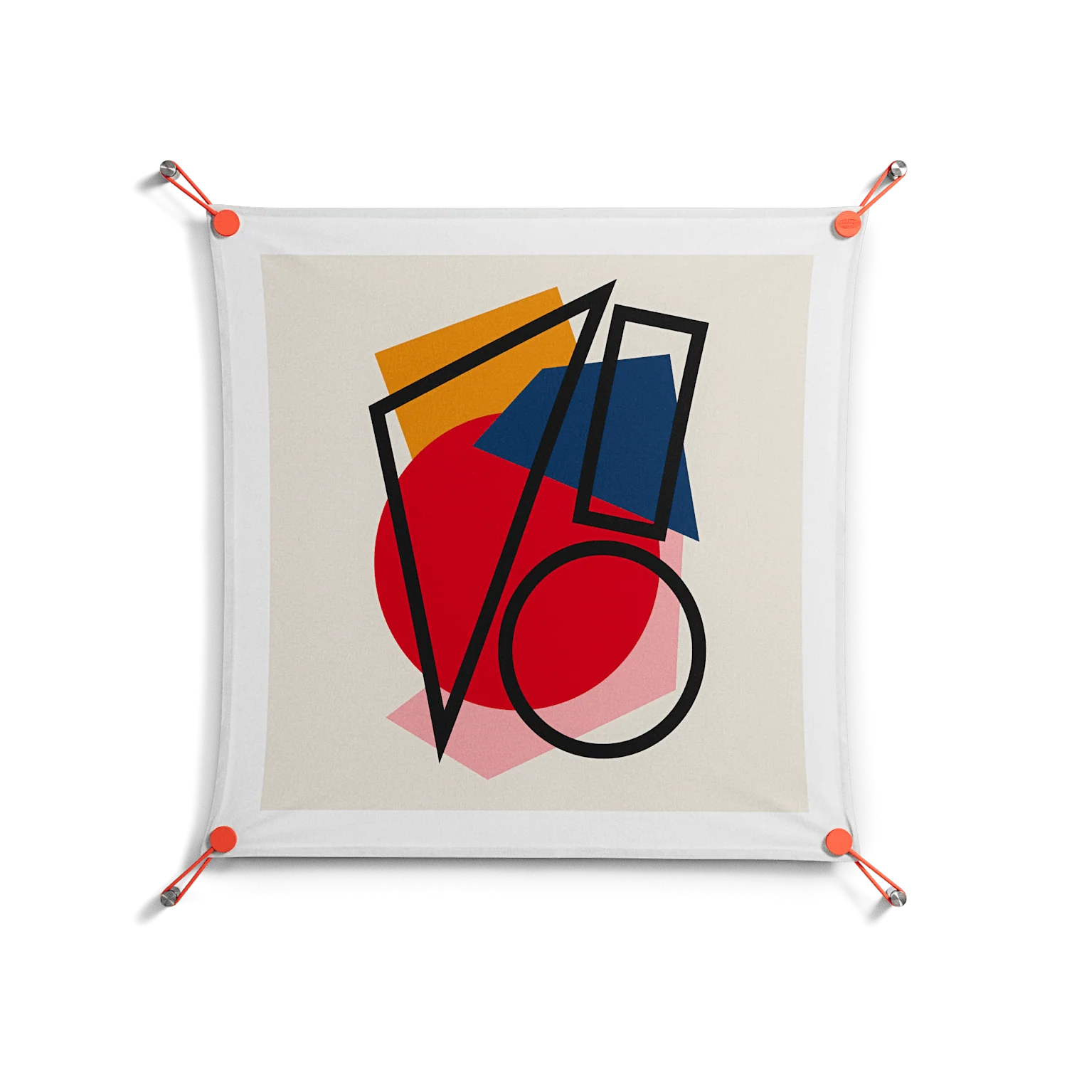 Fuerte - Work On Wall - Vratislav Pecka - Orange - 70 x 70 cm