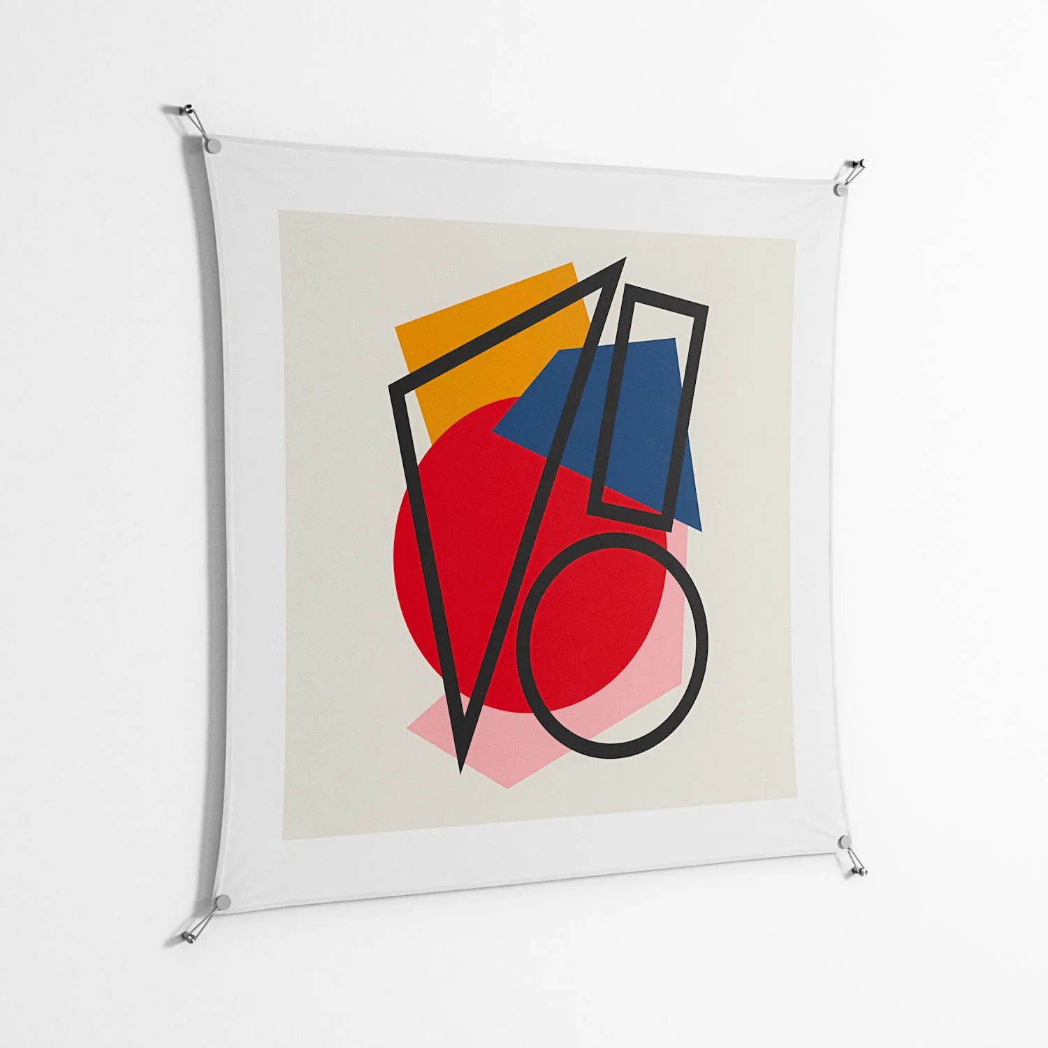 Fuerte - Work On Wall - Vratislav Pecka - Silver - 140 x 140 cm - Image 2