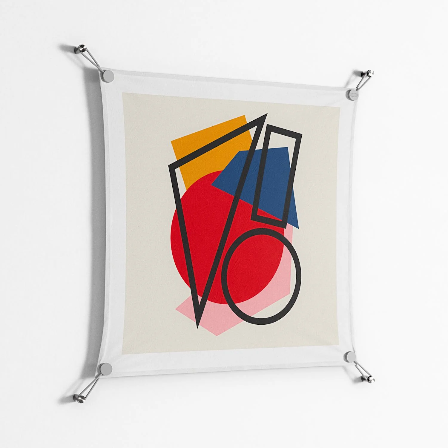 Fuerte - Work On Wall - Vratislav Pecka - Silver - 70 x 70 cm - Image 2