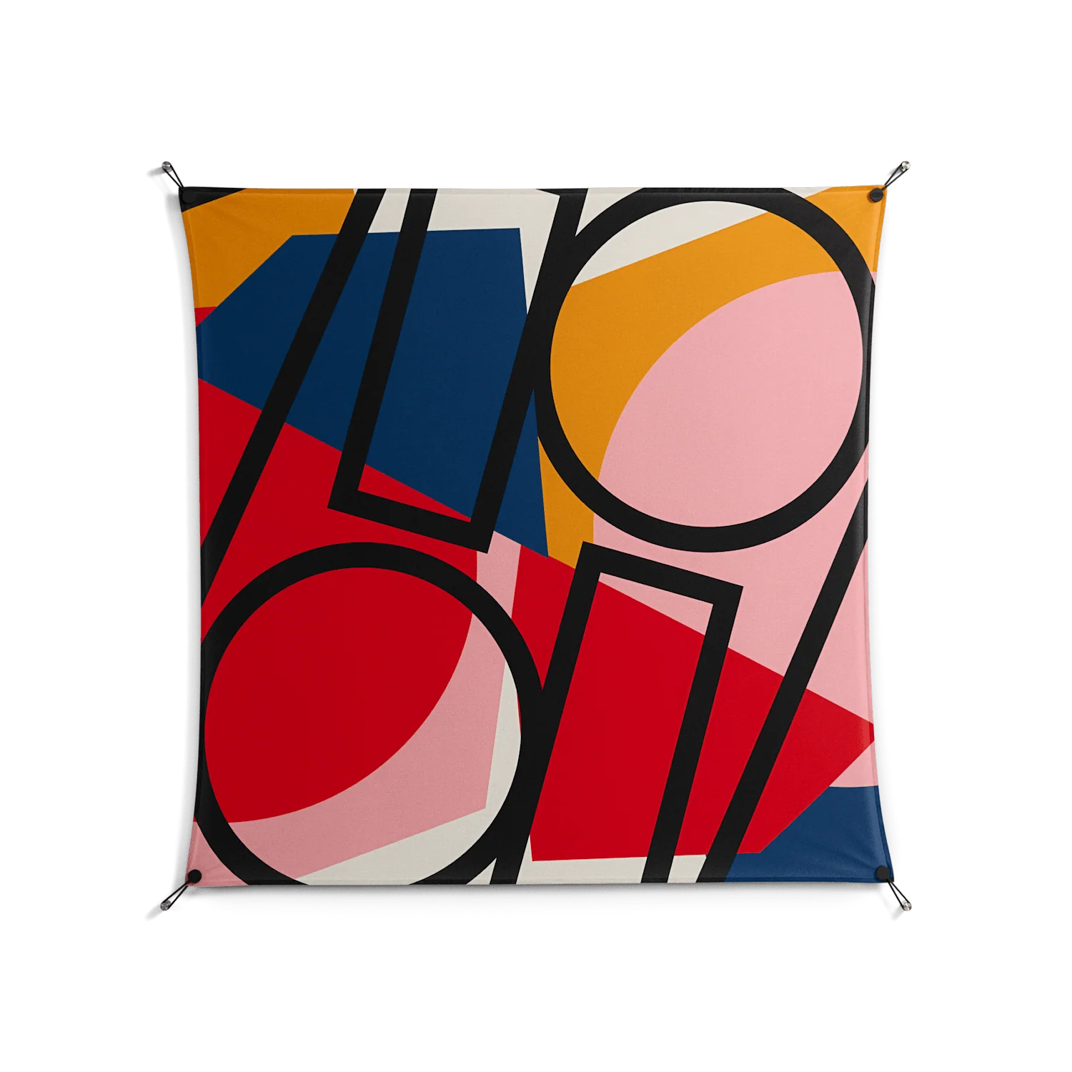 Fuerte Zoom - Work On Wall - Vratislav Pecka - Black - 140 x 140 cm