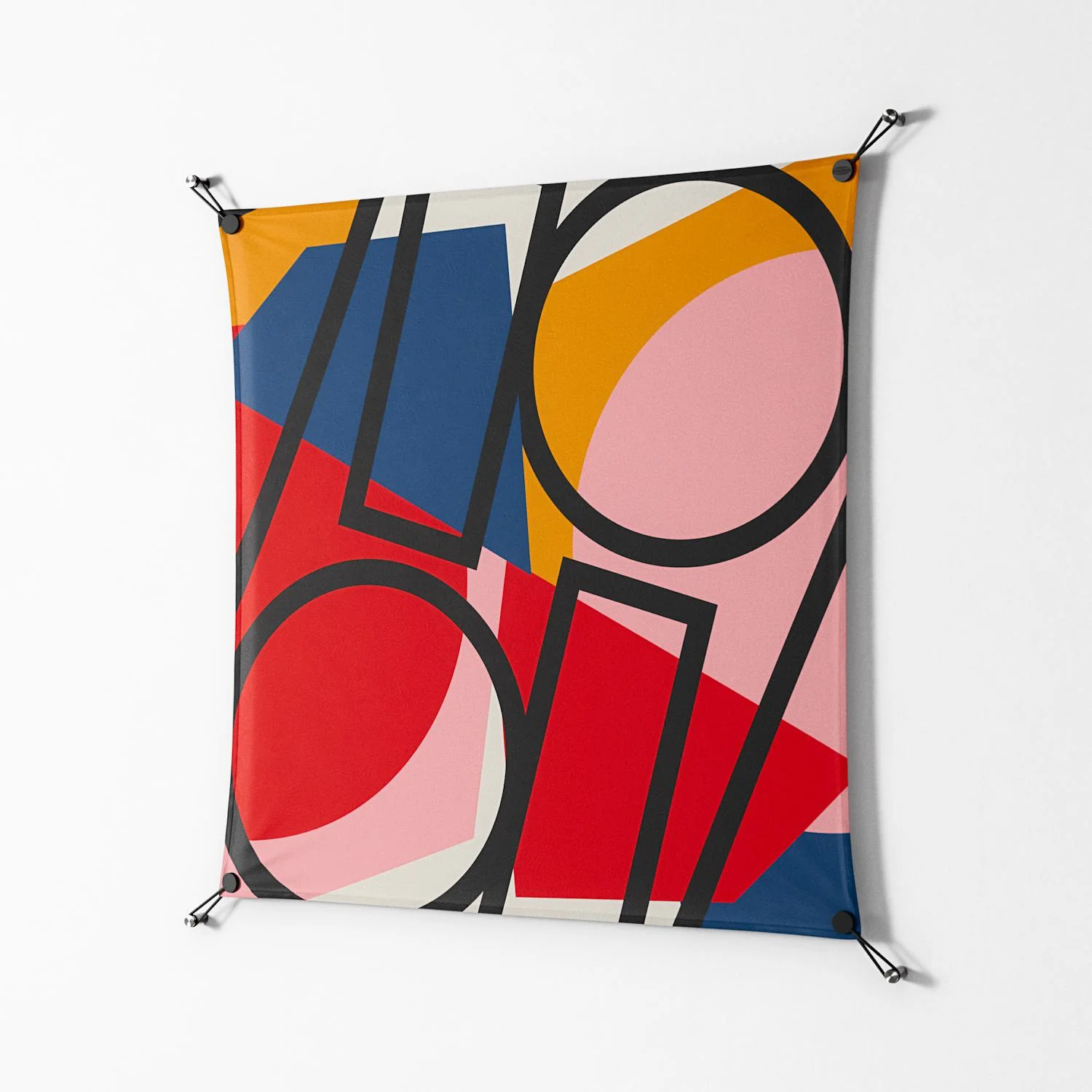 Fuerte Zoom - Work On Wall - Vratislav Pecka - Black - 90 x 90 cm - Image 2