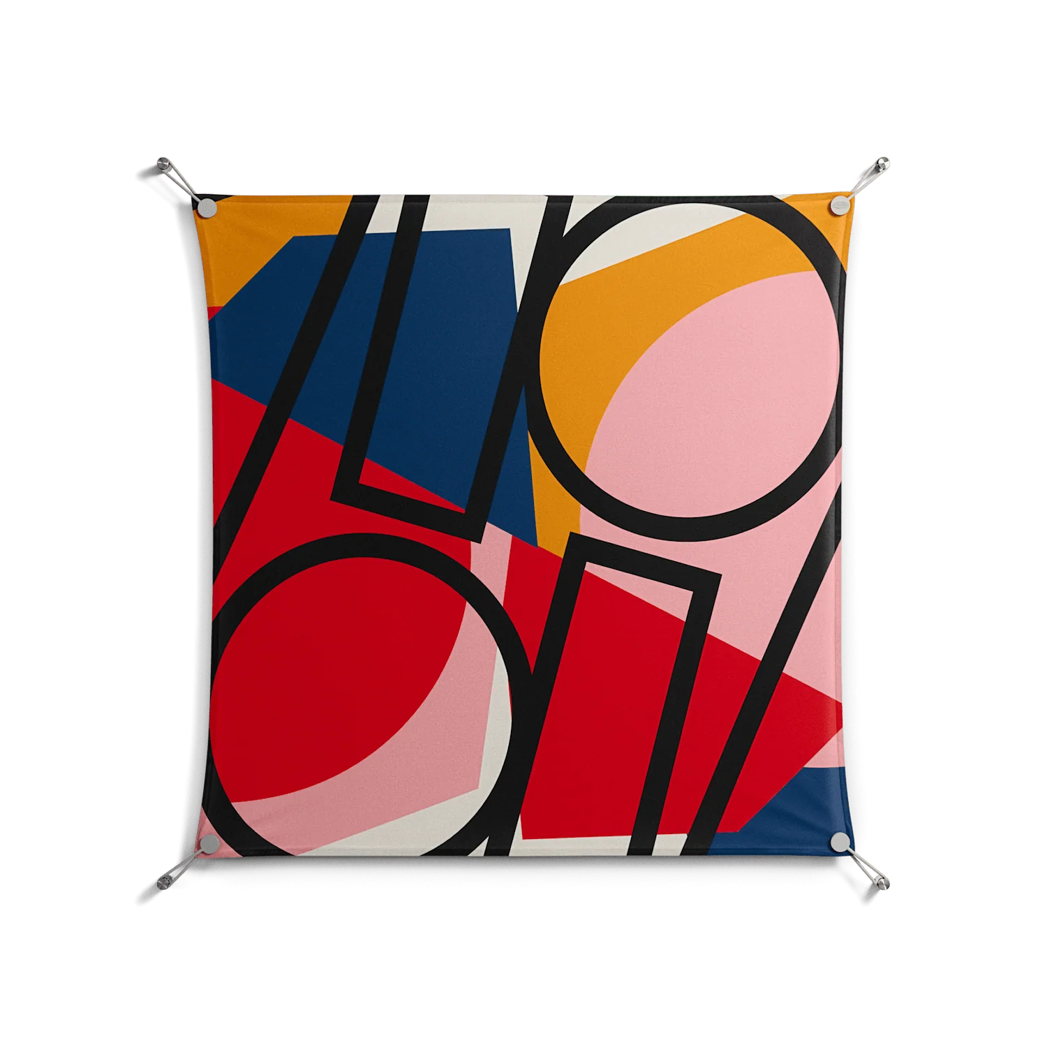 Fuerte Zoom - Work On Wall - Vratislav Pecka - Silver - 90 x 90 cm