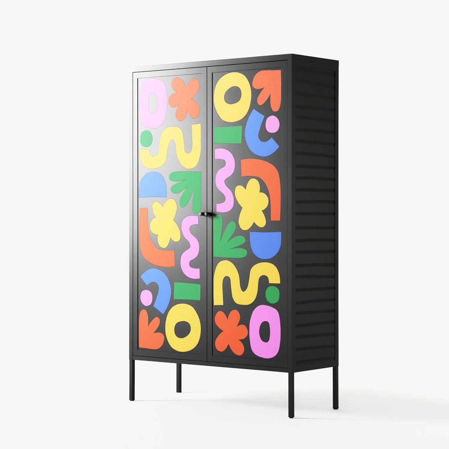 Fun Shapes - Cabinet - Sandra Hutter - Antracite - Overlay Metal - Image 2