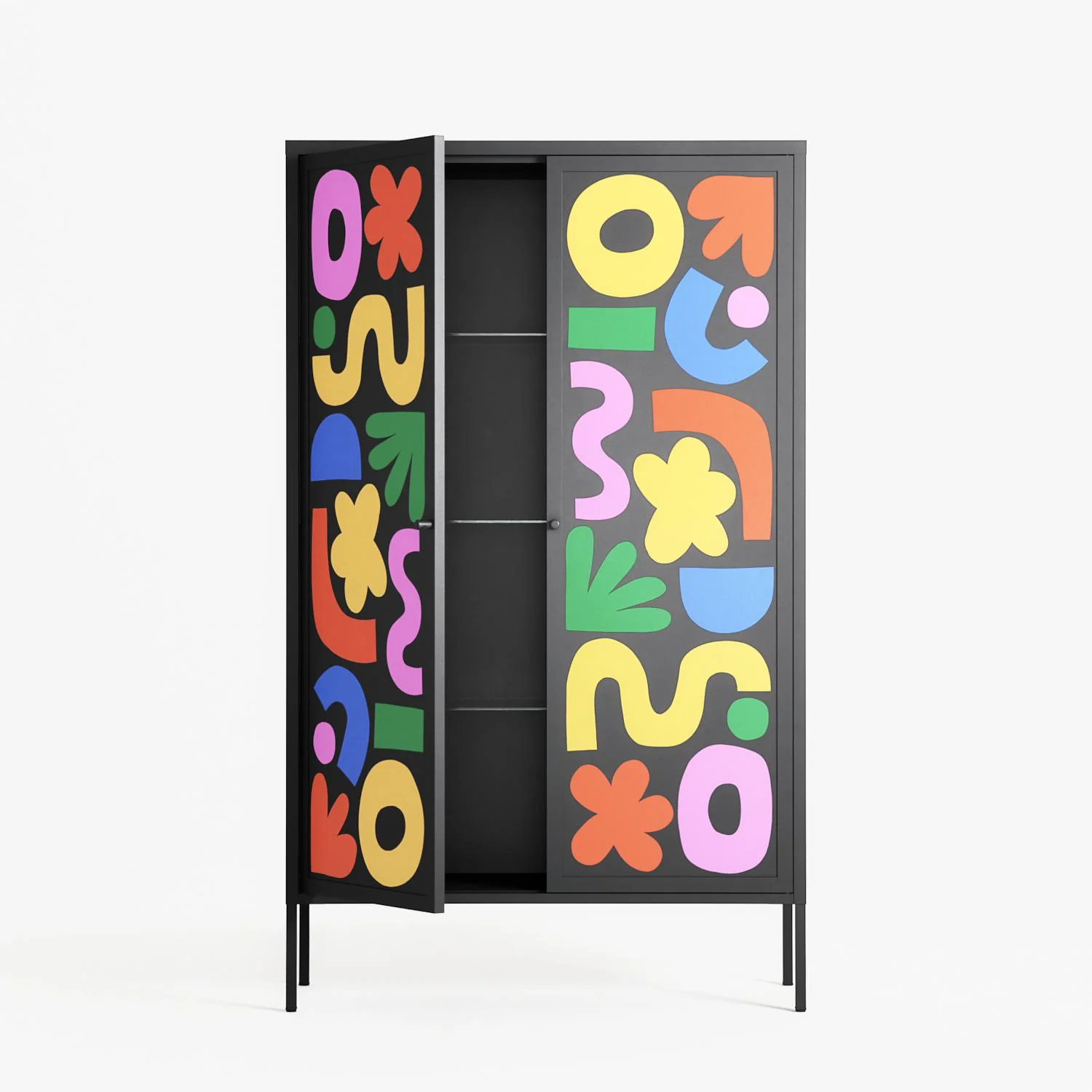 Fun Shapes - Cabinet - Sandra Hutter - Antracite - Overlay Metal - Image 3