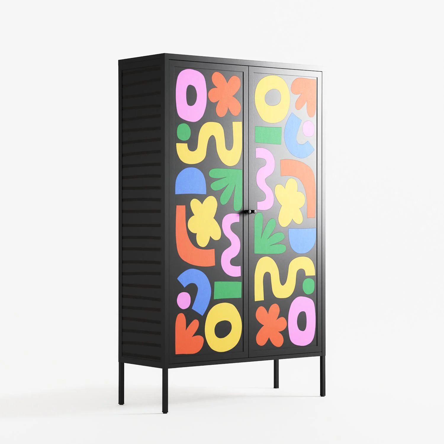 Fun Shapes - Cabinet - Sandra Hutter - Antracite - Overlay Metal - Image 4