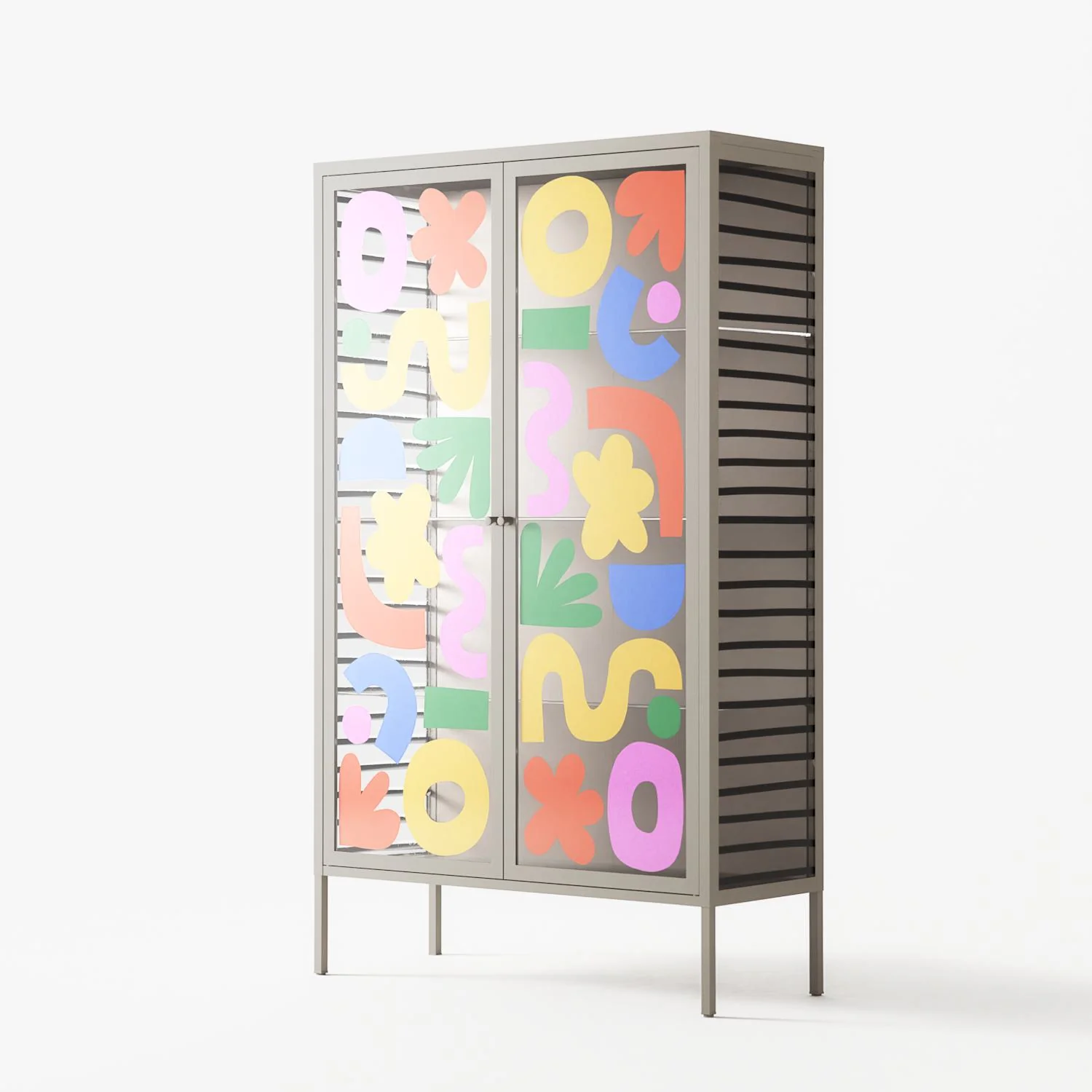 Fun Shapes - Cabinet - Sandra Hutter - Pebble - Overlay Glass - Image 2