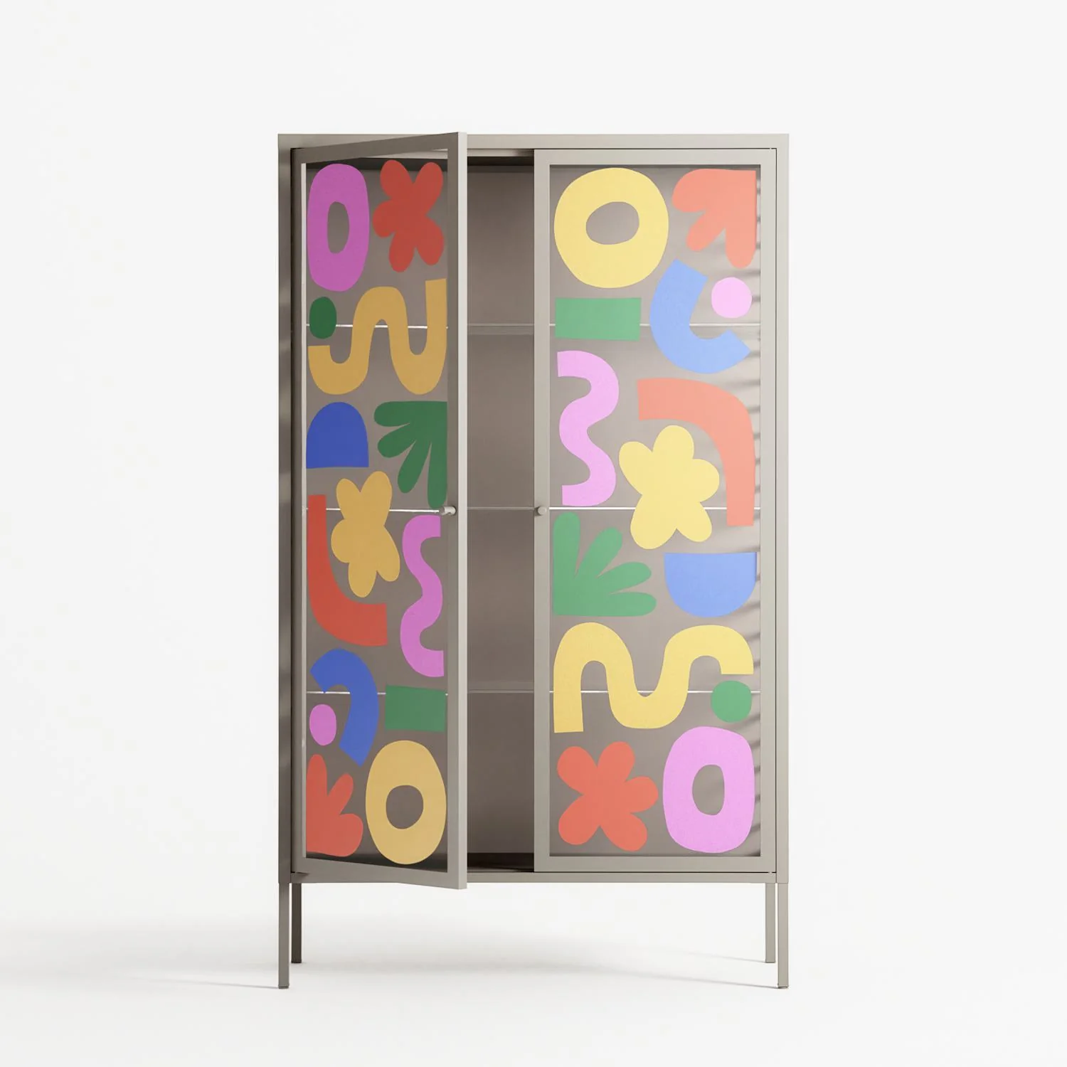 Fun Shapes - Cabinet - Sandra Hutter - Pebble - Overlay Glass - Image 3