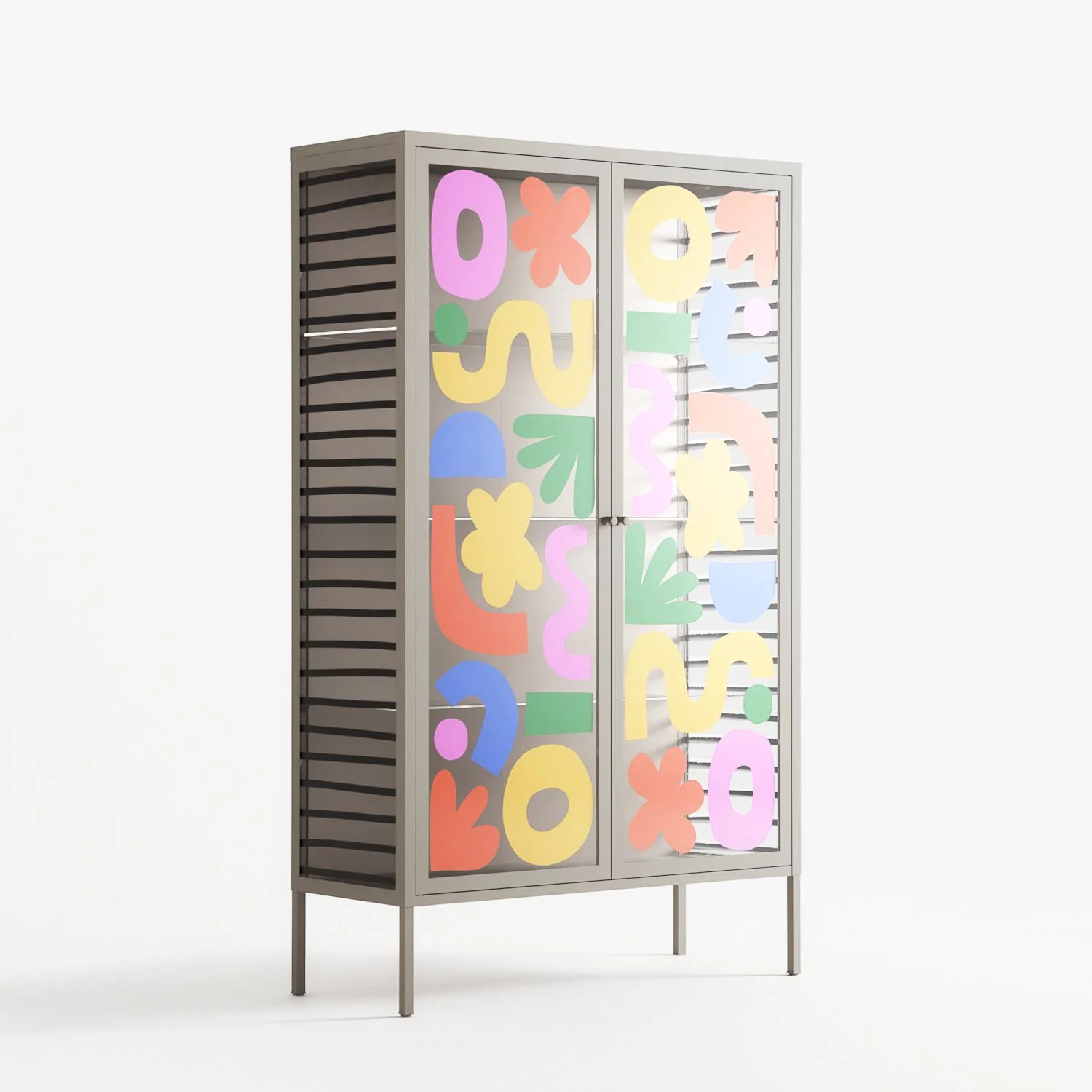 Fun Shapes - Cabinet - Sandra Hutter - Pebble - Overlay Glass - Image 4