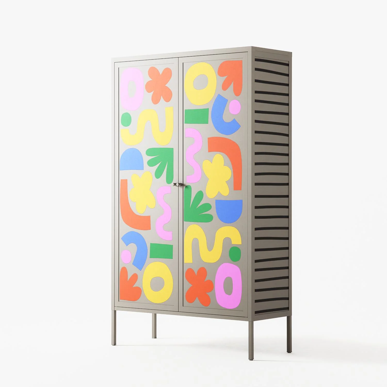 Fun Shapes - Cabinet - Sandra Hutter - Pebble - Overlay Metal - Image 2