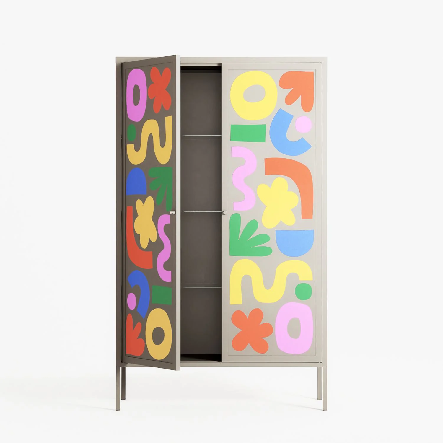 Fun Shapes - Cabinet - Sandra Hutter - Pebble - Overlay Metal - Image 3