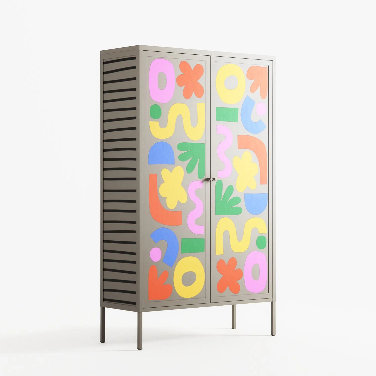 Fun Shapes - Cabinet - Sandra Hutter - Pebble - Overlay Metal - Image 4