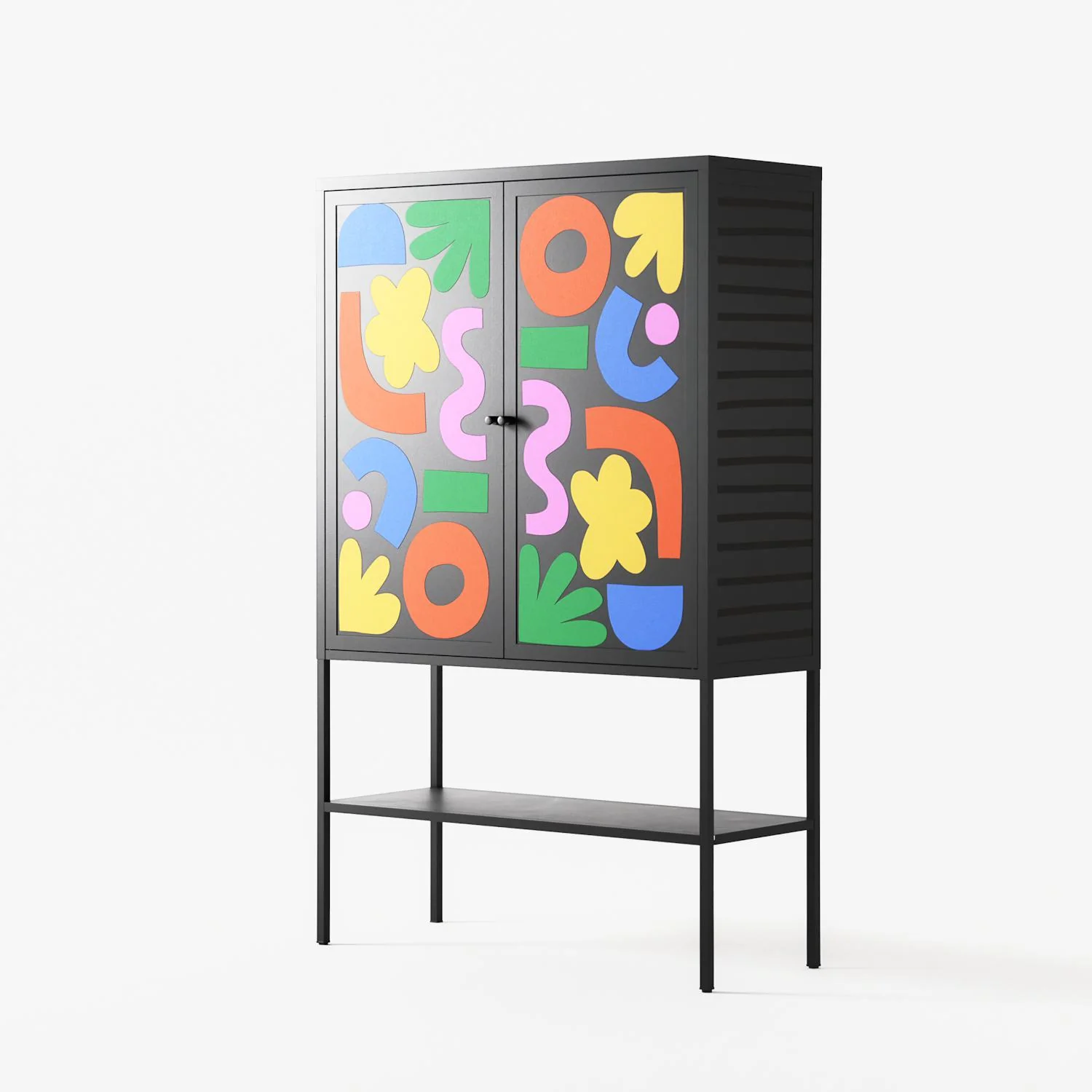 Fun Shapes - Loft Cabinet - Sandra Hutter - Antracite - Overlay Metal - Image 2