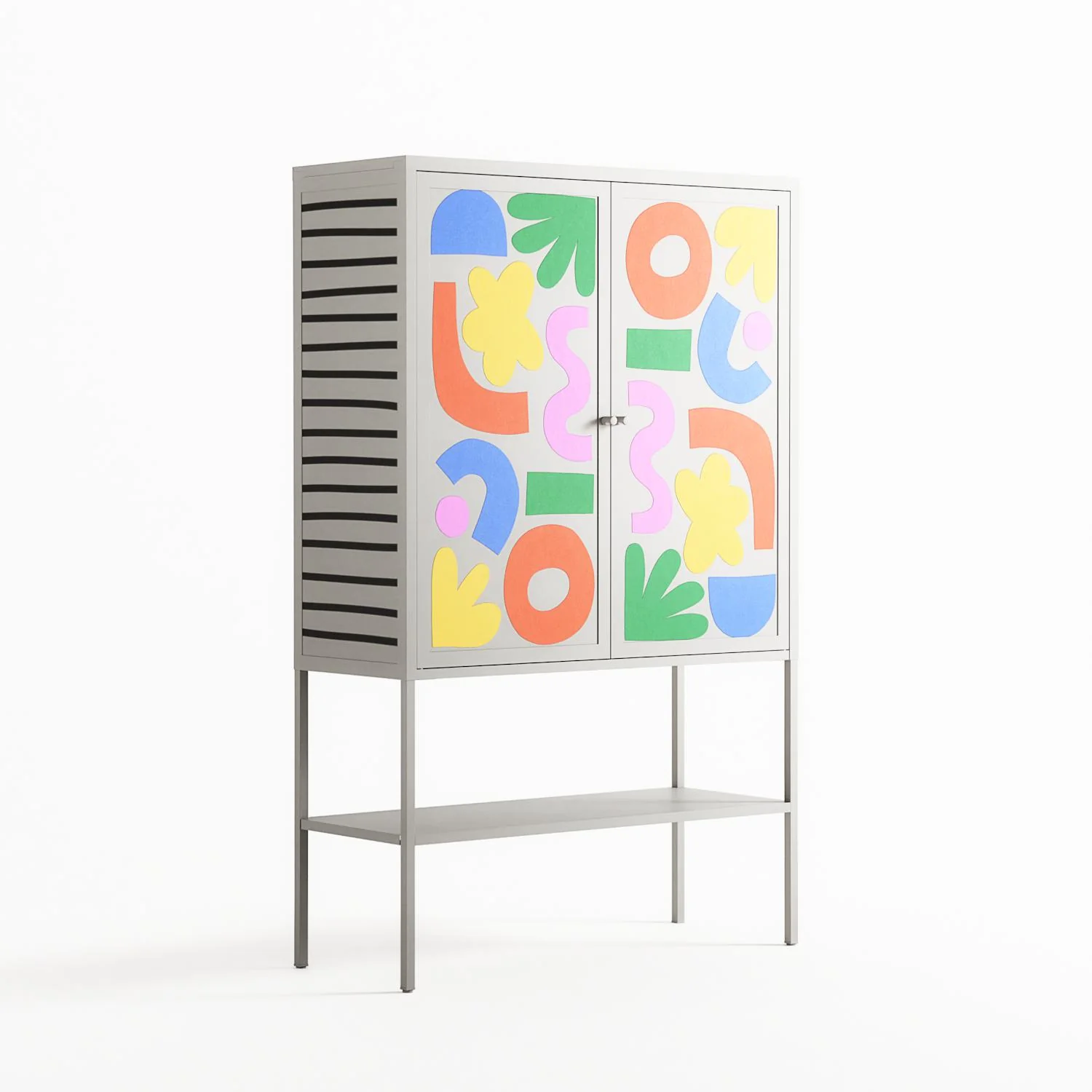 Fun Shapes - Loft Cabinet - Sandra Hutter - Chalk - Overlay Metal - Image 4