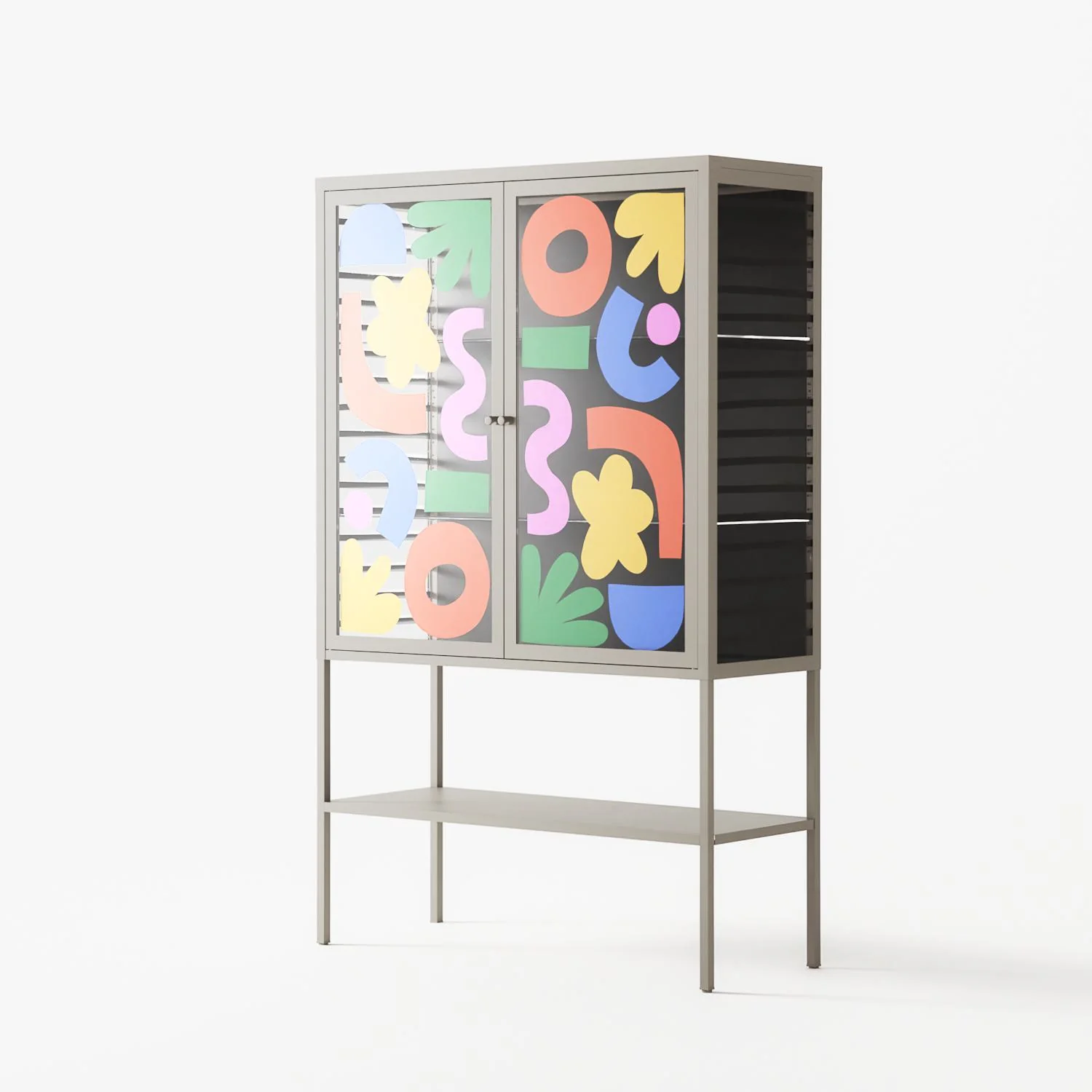 Fun Shapes - Loft Cabinet - Sandra Hutter - Pebble - Overlay Glass - Image 2