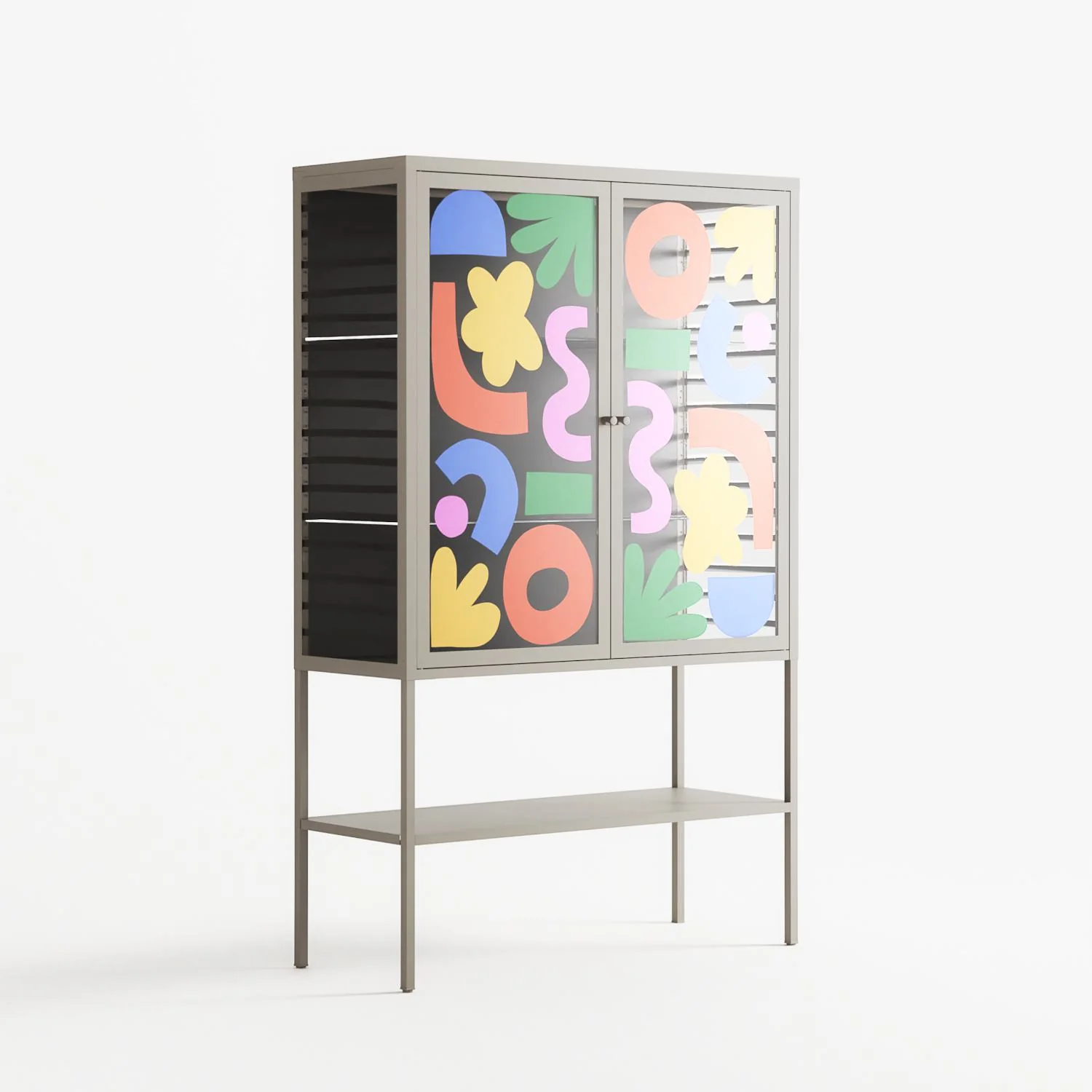 Fun Shapes - Loft Cabinet - Sandra Hutter - Pebble - Overlay Glass - Image 4